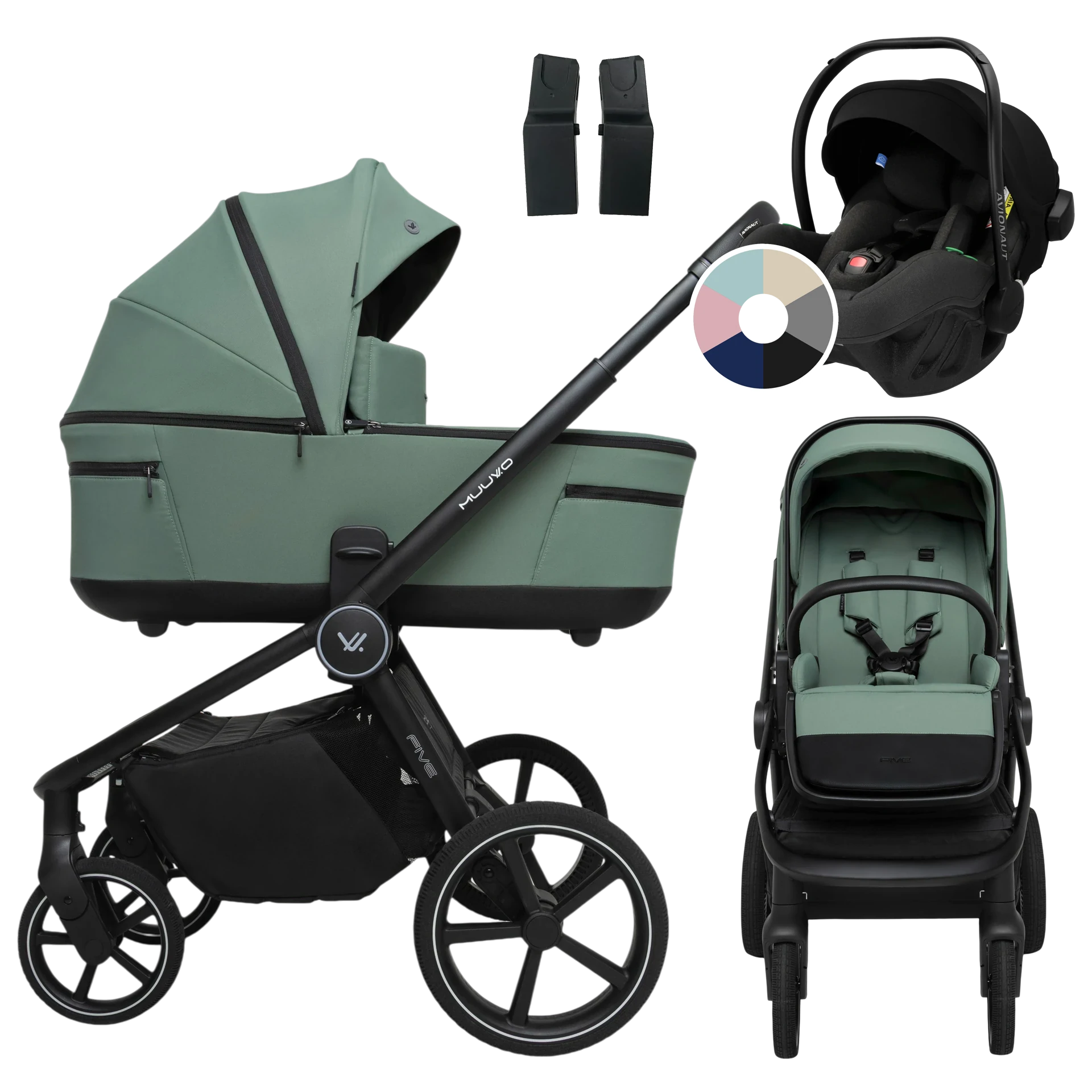 Muuvo Five + Avionaut Pixel Pro 2.0 C +GRATIS - 3w1 | Pine Green