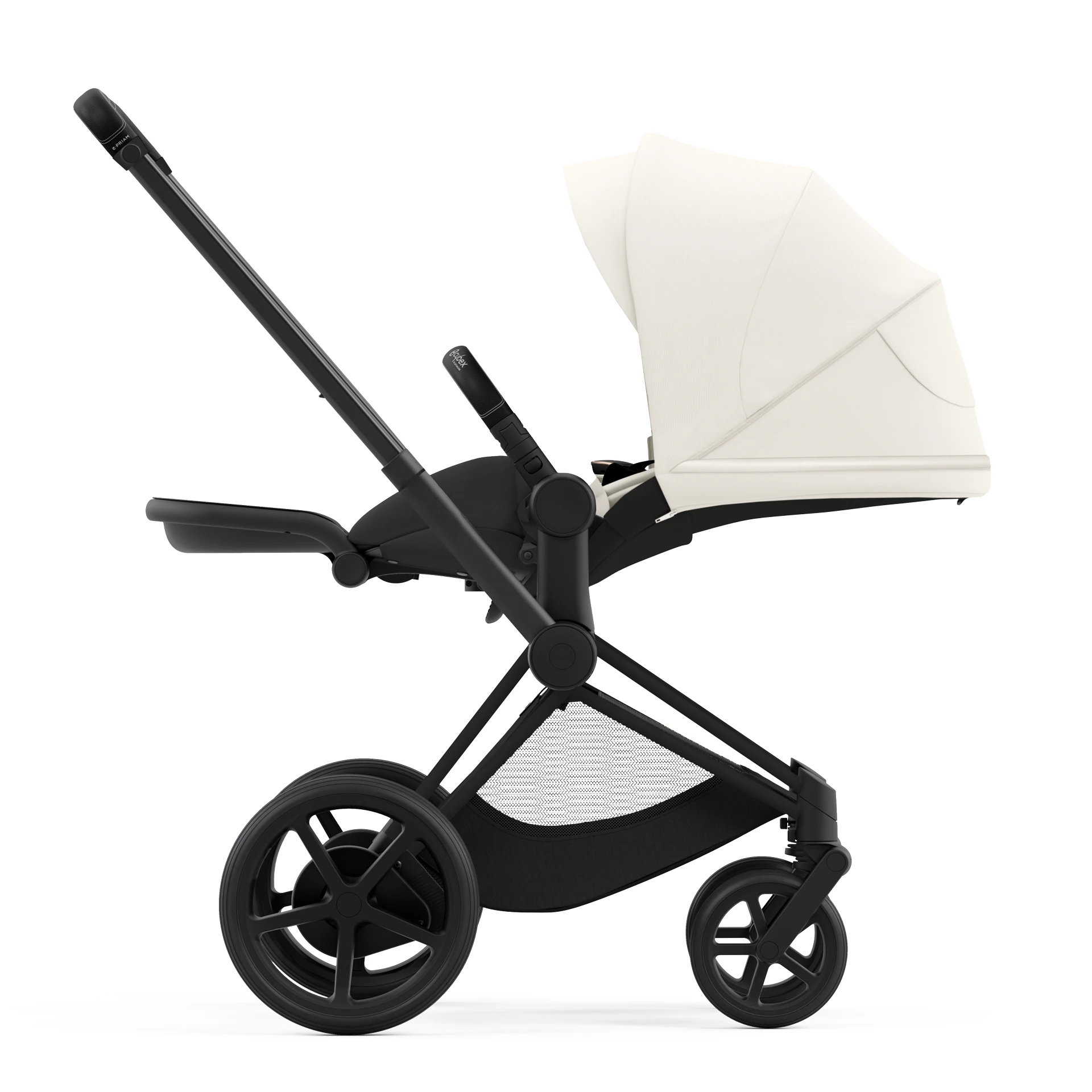 Cybex e-Priam 4.0 - 2w1 | Off White (Matt Black Frame) Cybex e-Priam 4.0 - 2w1 | Off White (Matt Black Frame)