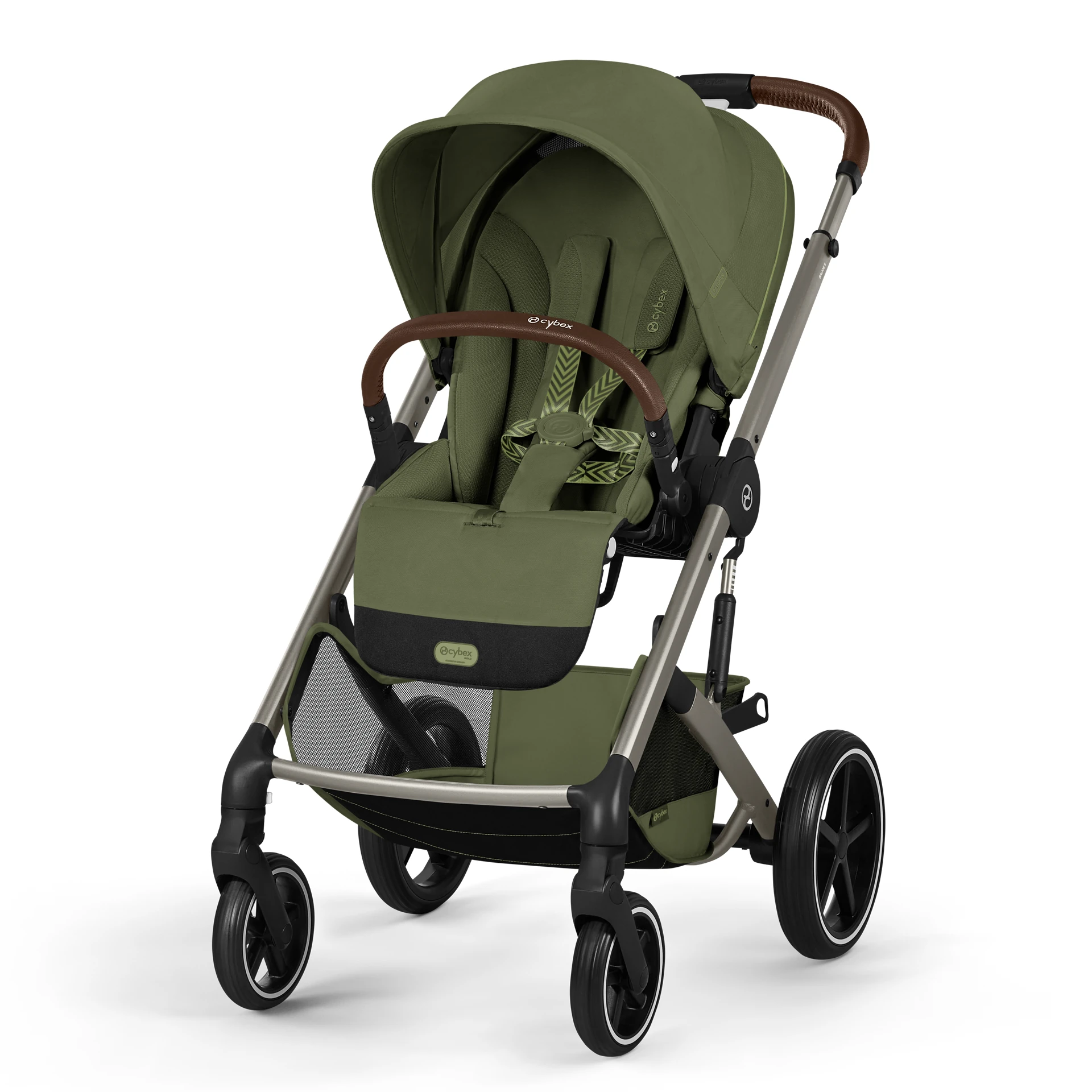 Cybex Balios S Lux Fold - 2w1 ze składaną gondolą | Moss Green