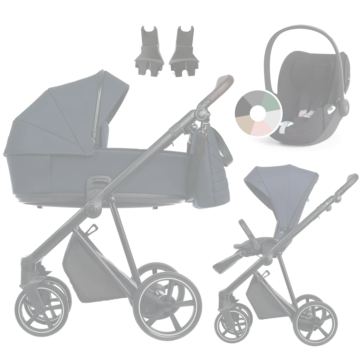 Roan Ivi 2.0 + Cybex Cloud T i-Size +GRATIS - 3w1 | Mystic Blue
