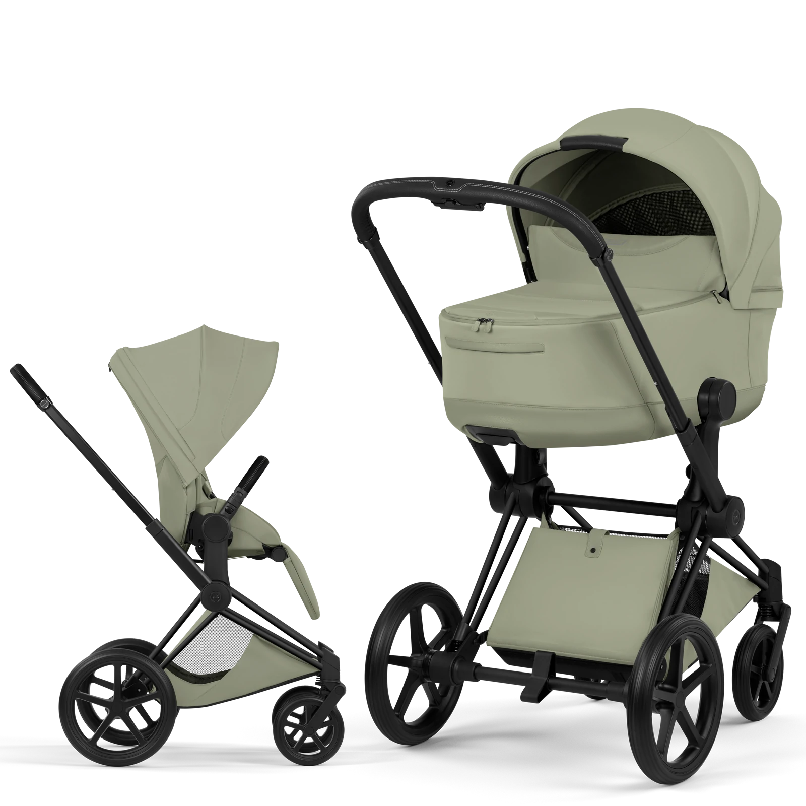 Cybex Priam 5.0 - wózek 2w1 | Sage Green - Matt Black (Style)