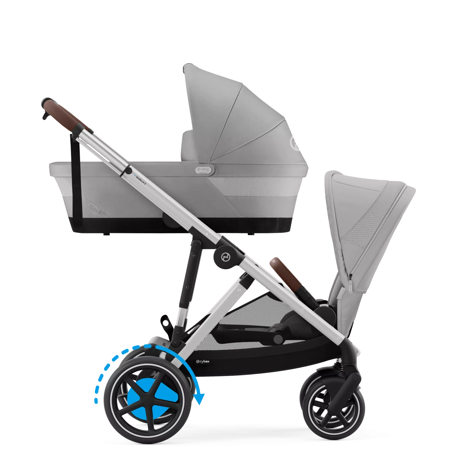 Cybex e-Gazelle S Duo | Stone Grey
