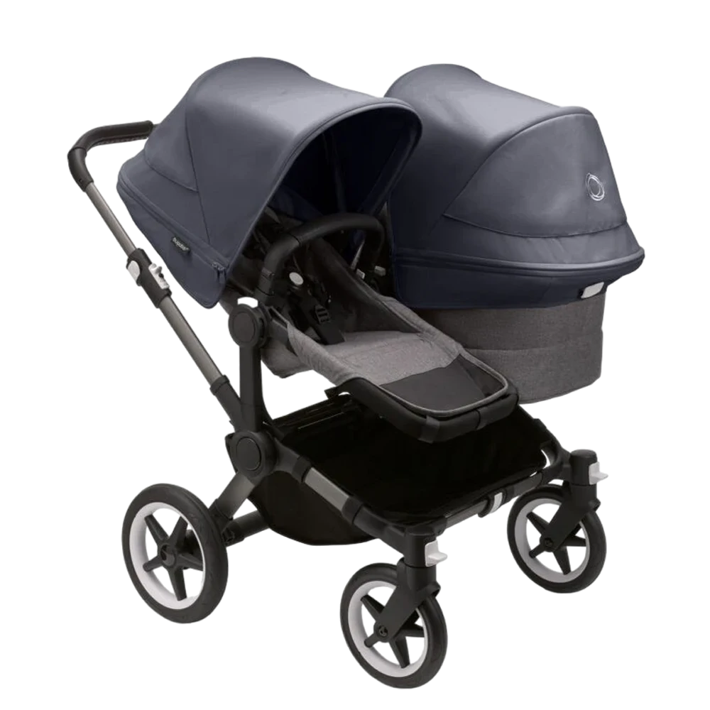 Bugaboo Donkey 5 Duo | Graphite-Grey Melange-Stormy Blue