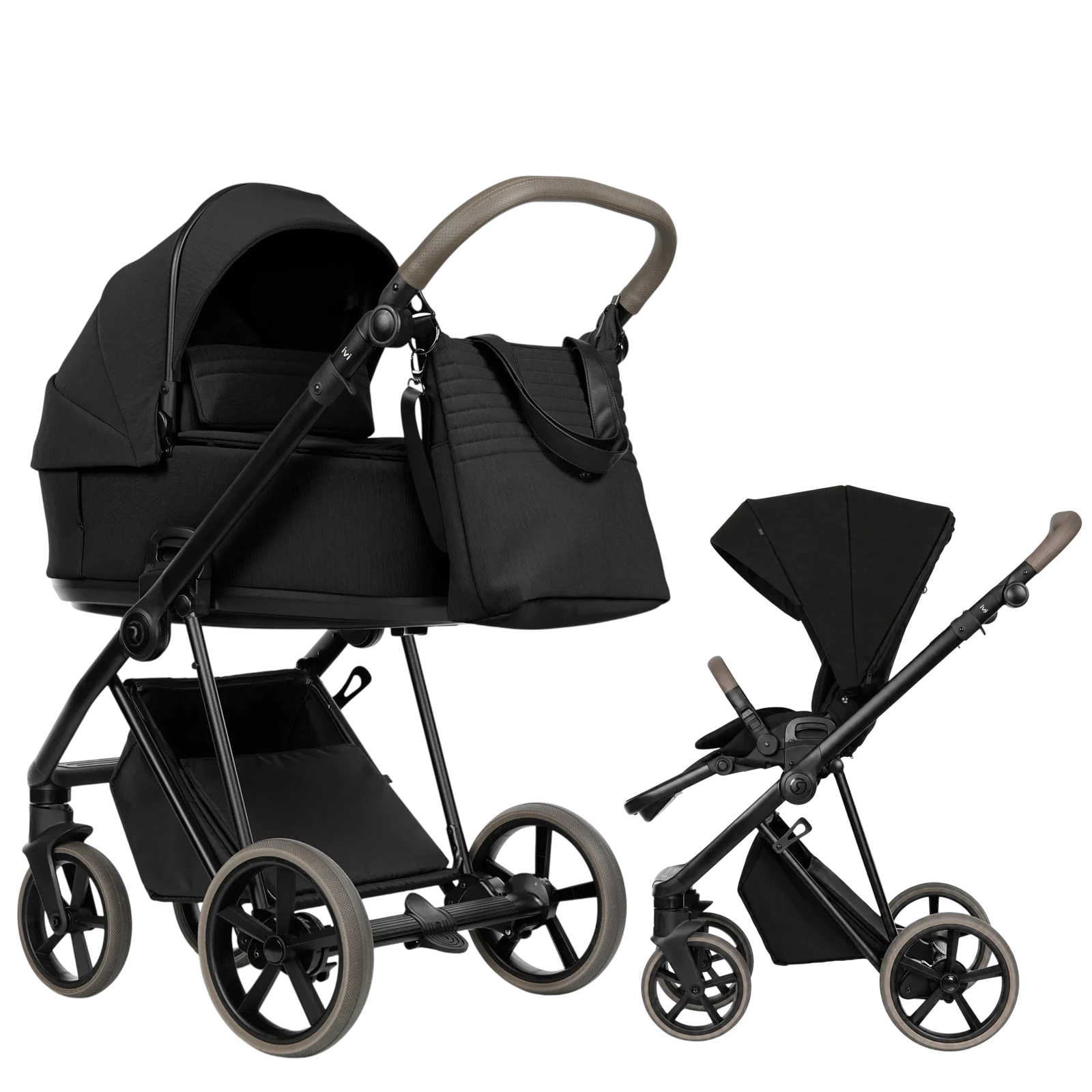 Roan Ivi 2.0 Silky Wave + GRATIS - wózek 2w1 | Black Silk