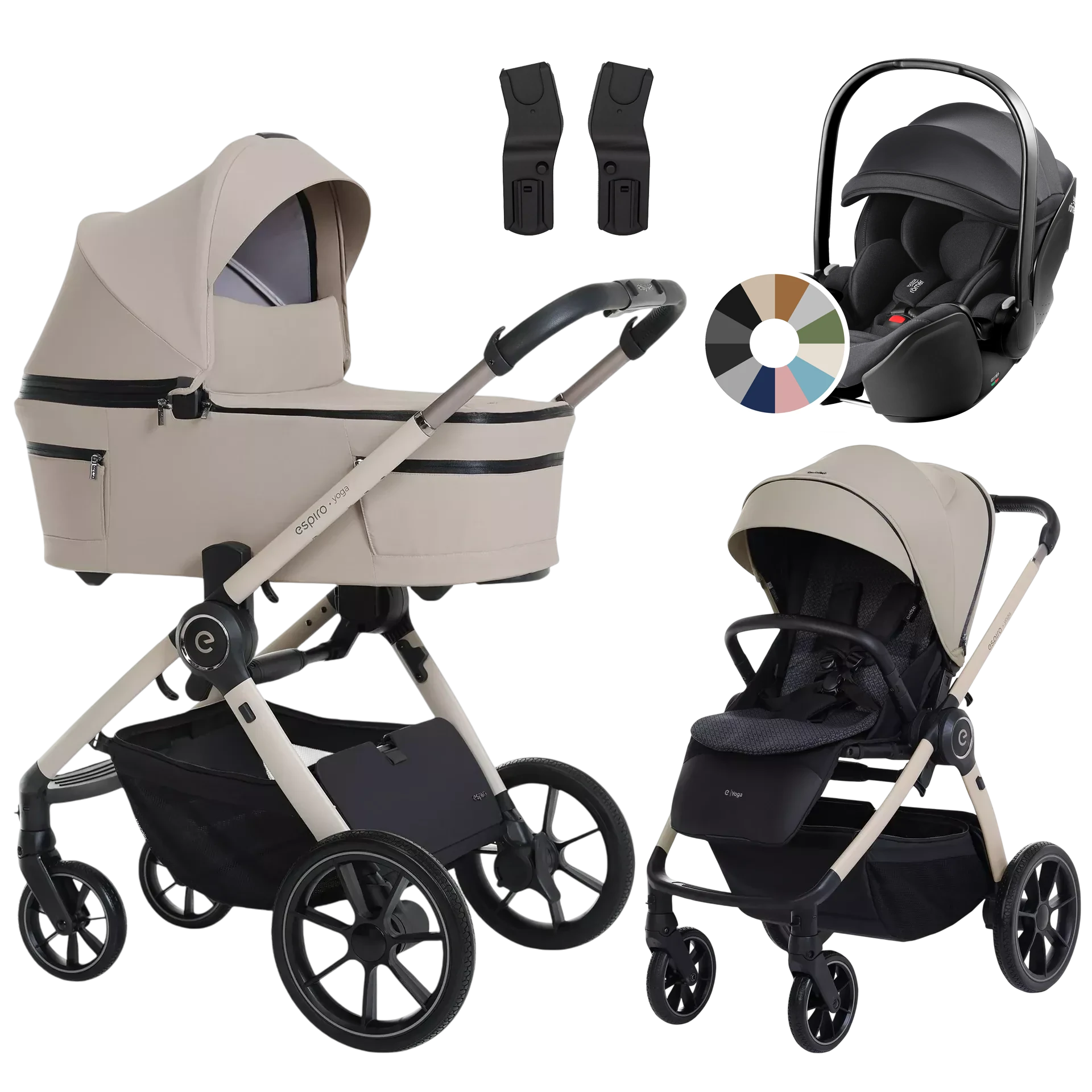 Espiro Yoga 2025 + Britax Römer Baby-Safe Pro +GRATIS - 3w1 | 119 Assana Lotos