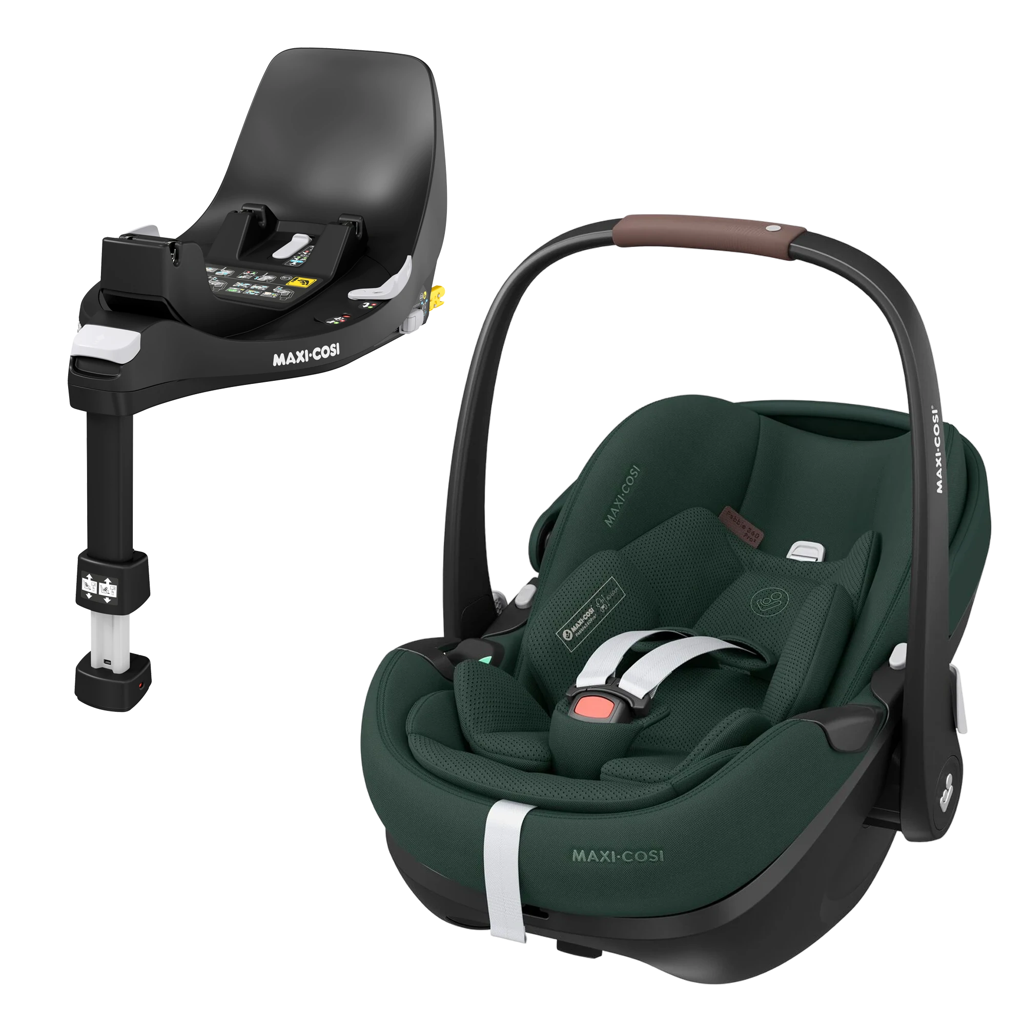 Maxi-Cosi Pebble 360 Pro2 + baza FamilyFix 360 Pro | Twillic Green