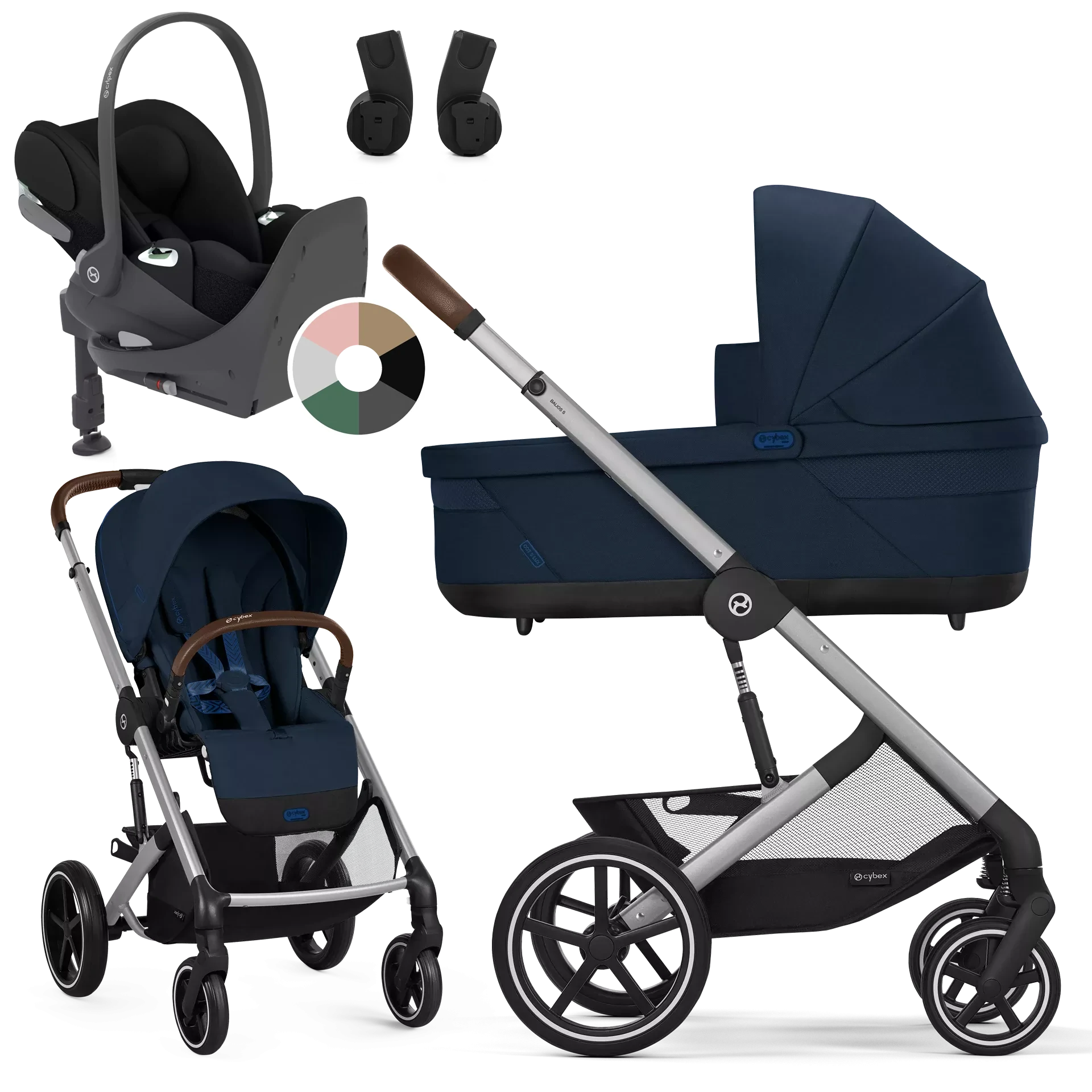 Cybex Balios S Lux + Cybex Cloud T i-Size + baza T - 4w1 | Ocean Blue