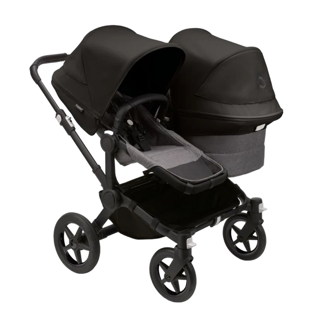 Bugaboo Donkey 5 Duo | Black-Grey Melange-Midnight Black