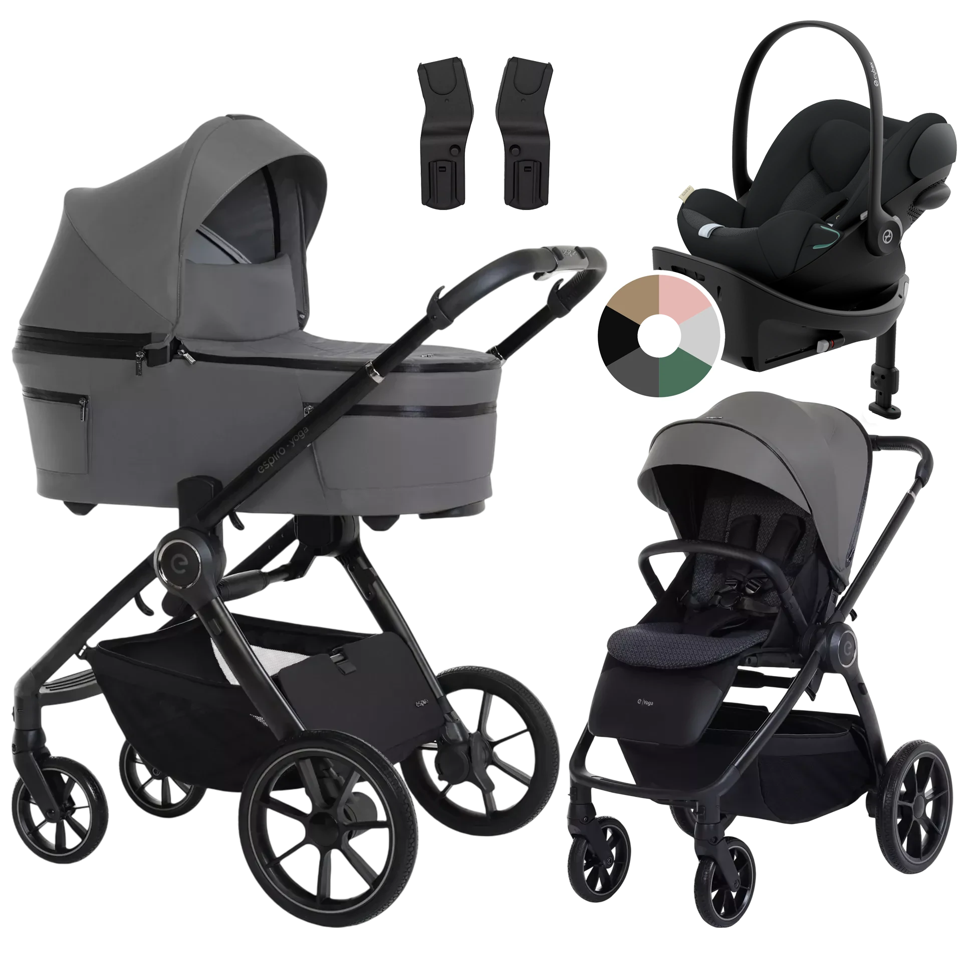 Espiro Yoga 2025 + Cybex Cloud G + baza G +GRATIS - 4w1 | 117 Gray Zen