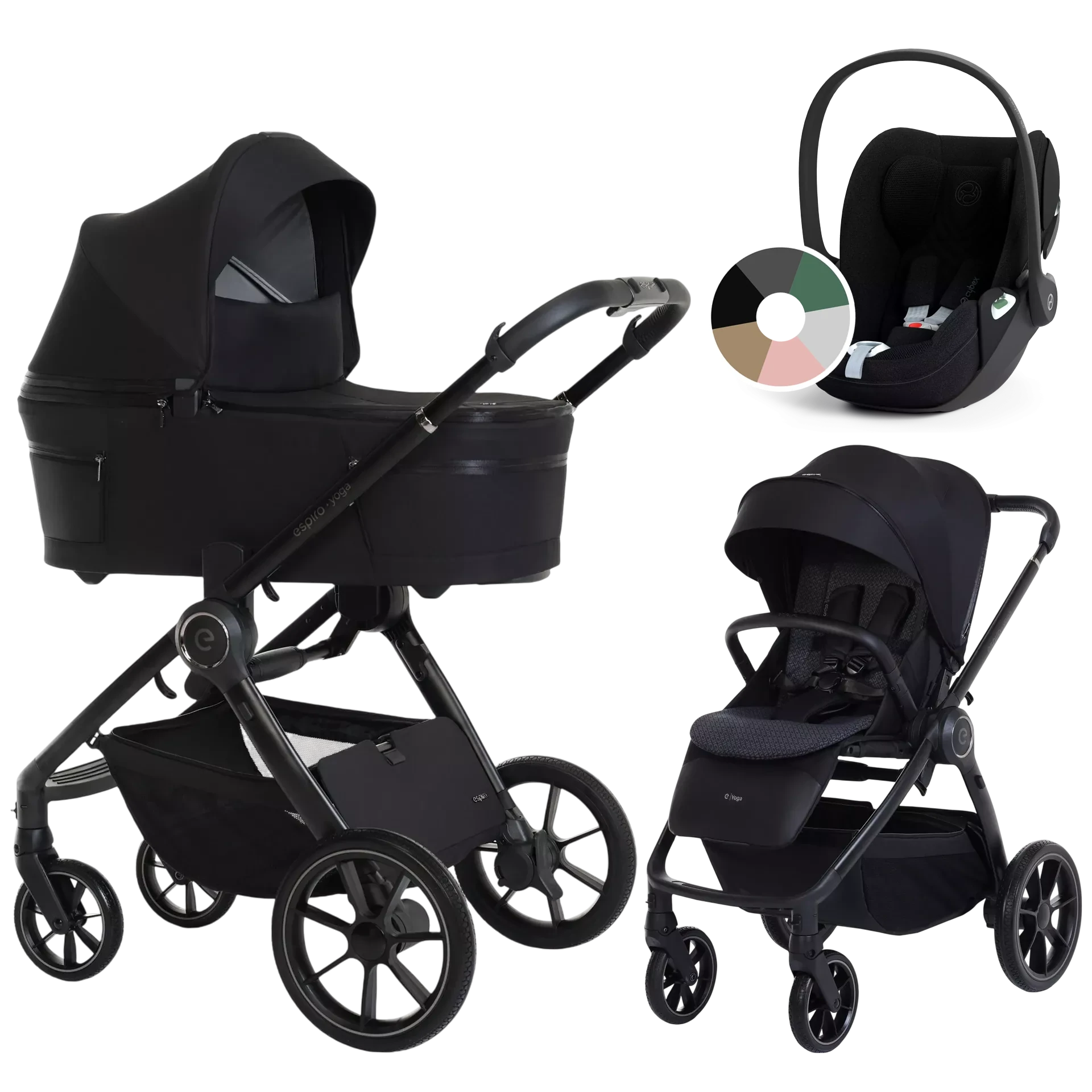Espiro Yoga 2025 + Cybex Cloud T i-Size - wózek 3w1 | 111 Calm Evening