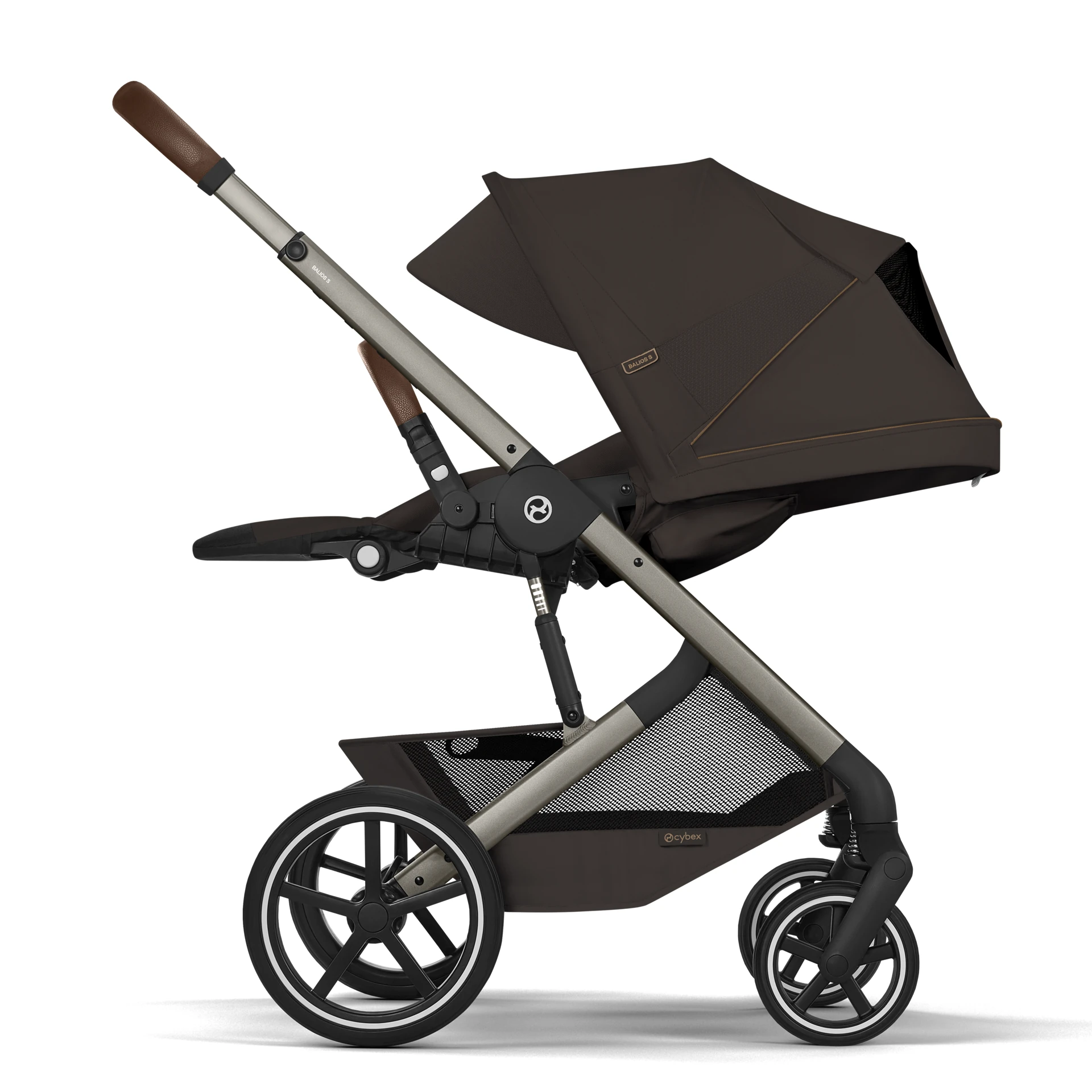 Cybex Balios S Lux Fold - 2w1 ze składaną gondolą | Chocolate Brown