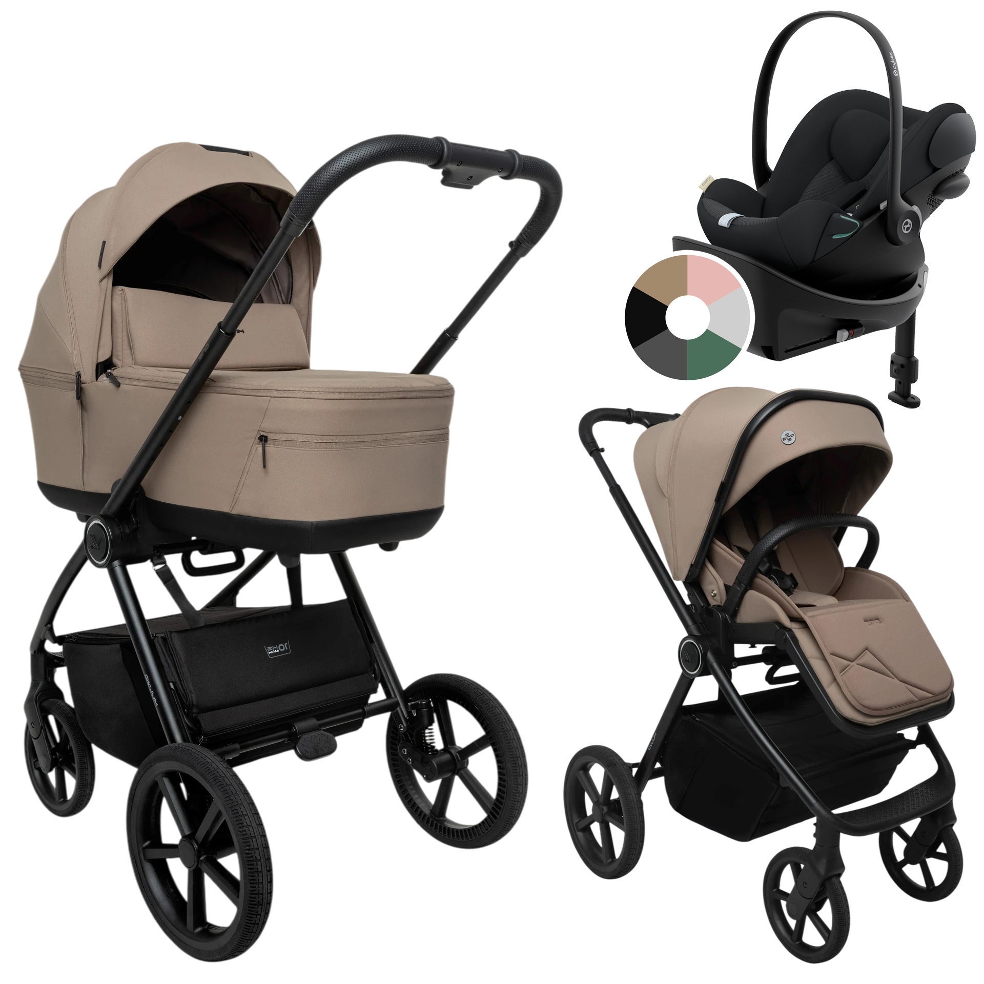Muuvo One + Cybex Cloud G + baza G +GRATIS - 4w1 | Praline
