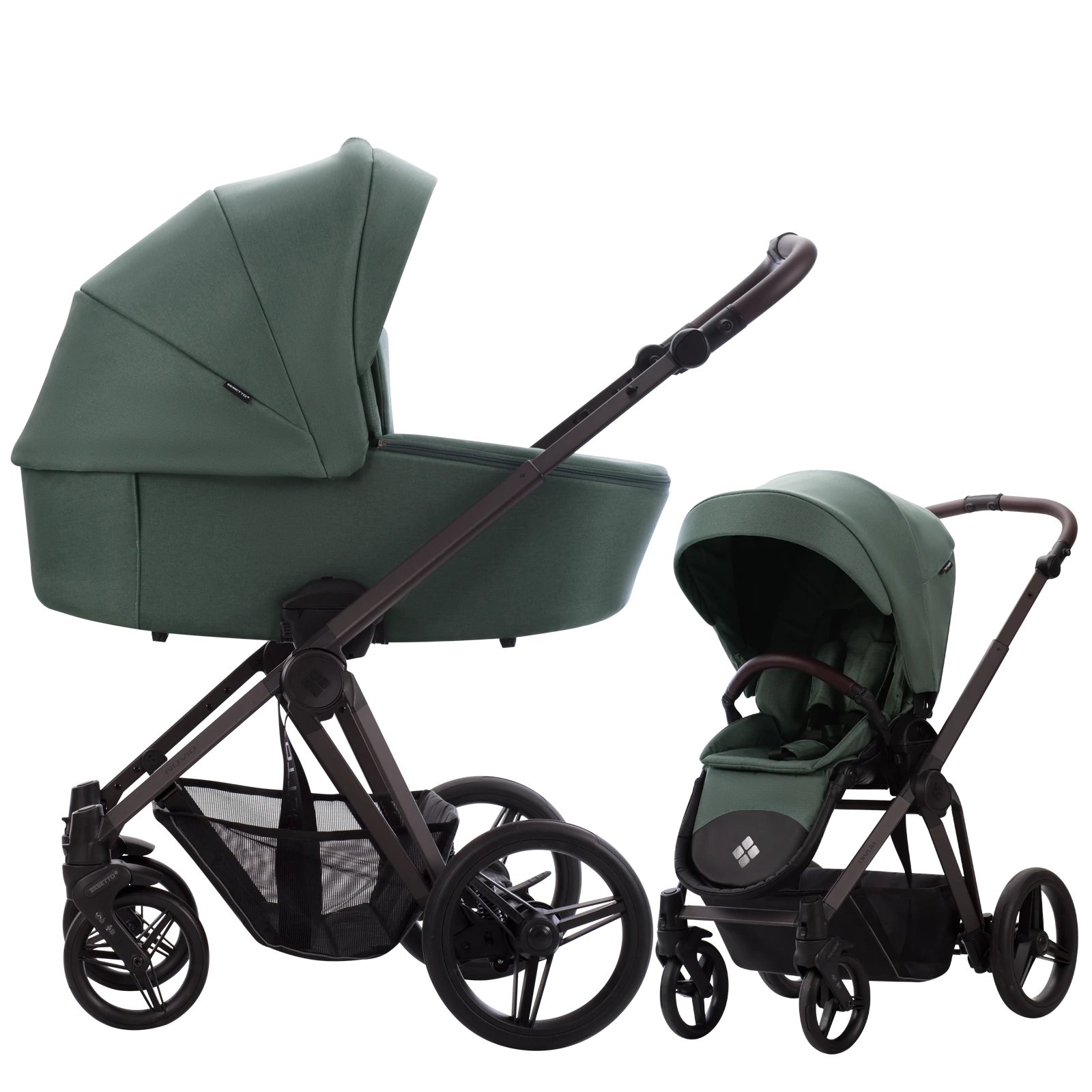 Bebetto Nuvio - wózek 2w1 | 04 Brown