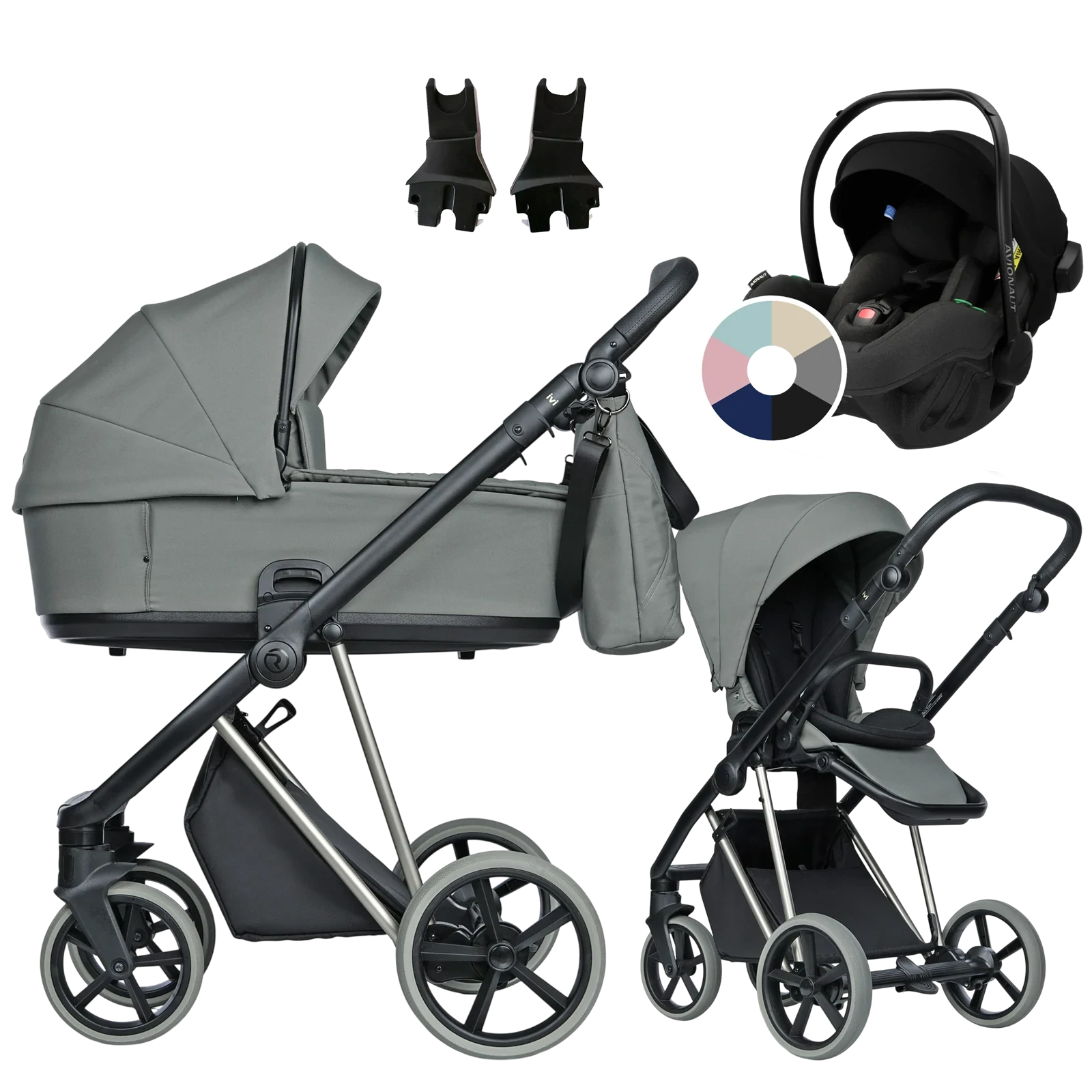 Roan Ivi 2.0 Vintage + Avionaut Pixel Pro 2.0 C +GRATIS - 3w1 | Sage Green