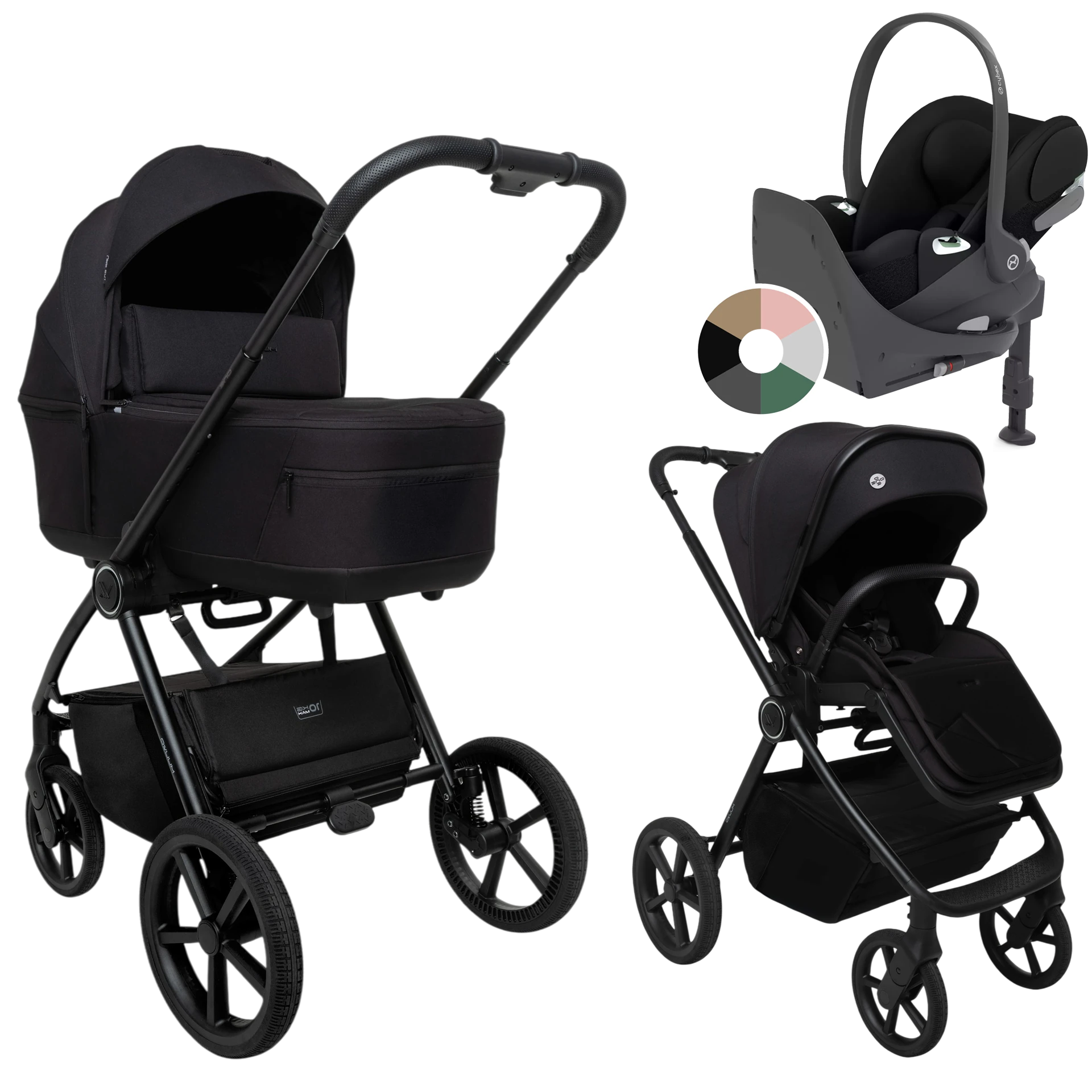 Muuvo One + Cybex Cloud T + baza T +GRATIS - 4w1 | Negro