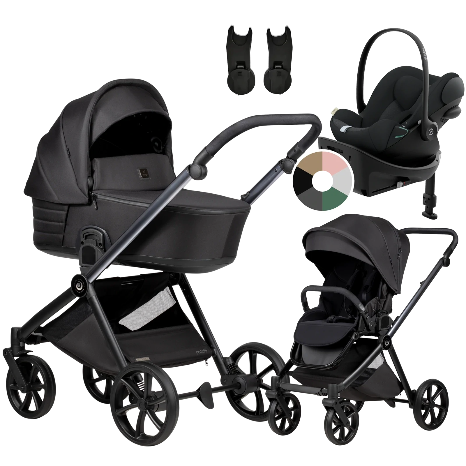 Tutis Mio 3 Plus + Cybex Cloud G3 + baza G3 + GRATIS - 4w1 | 060 Obsidian