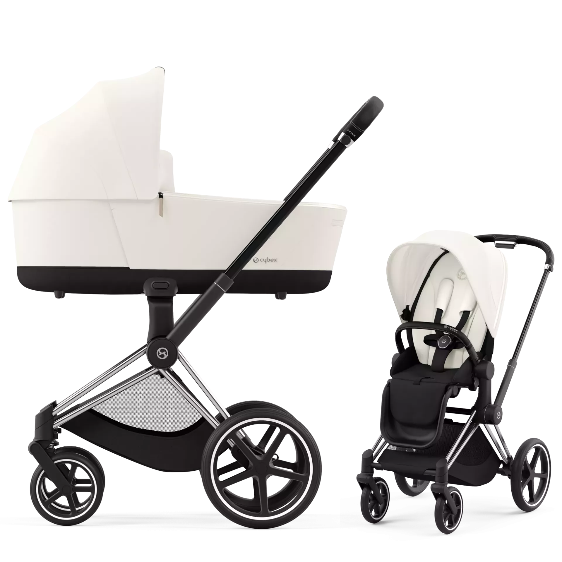 Cybex Priam 4.0 - 2w1 | Off White (Chrome Black Frame)