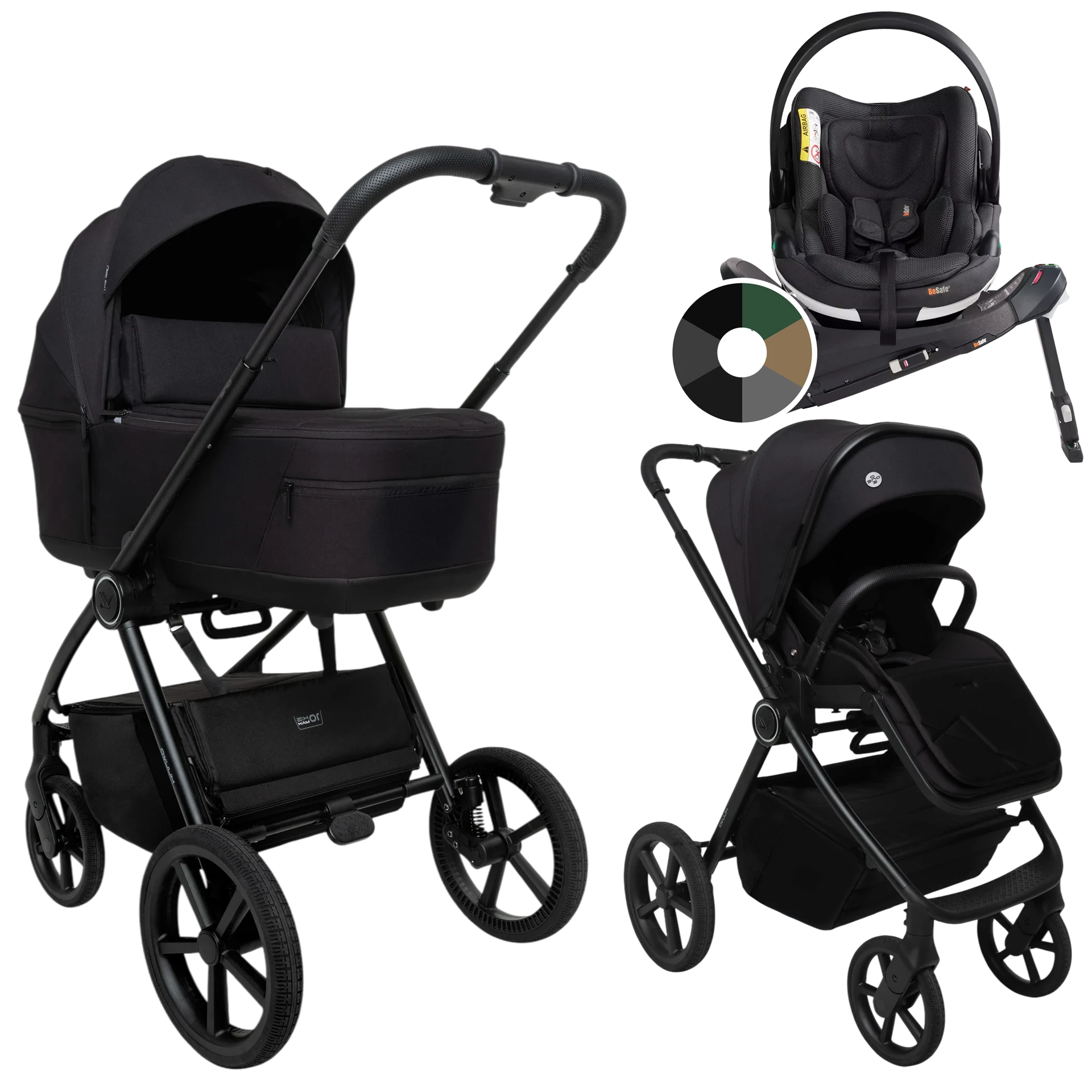 Muuvo One + BeSafe Go Beyond + baza Beyond +GRATIS - 4w1 | Negro