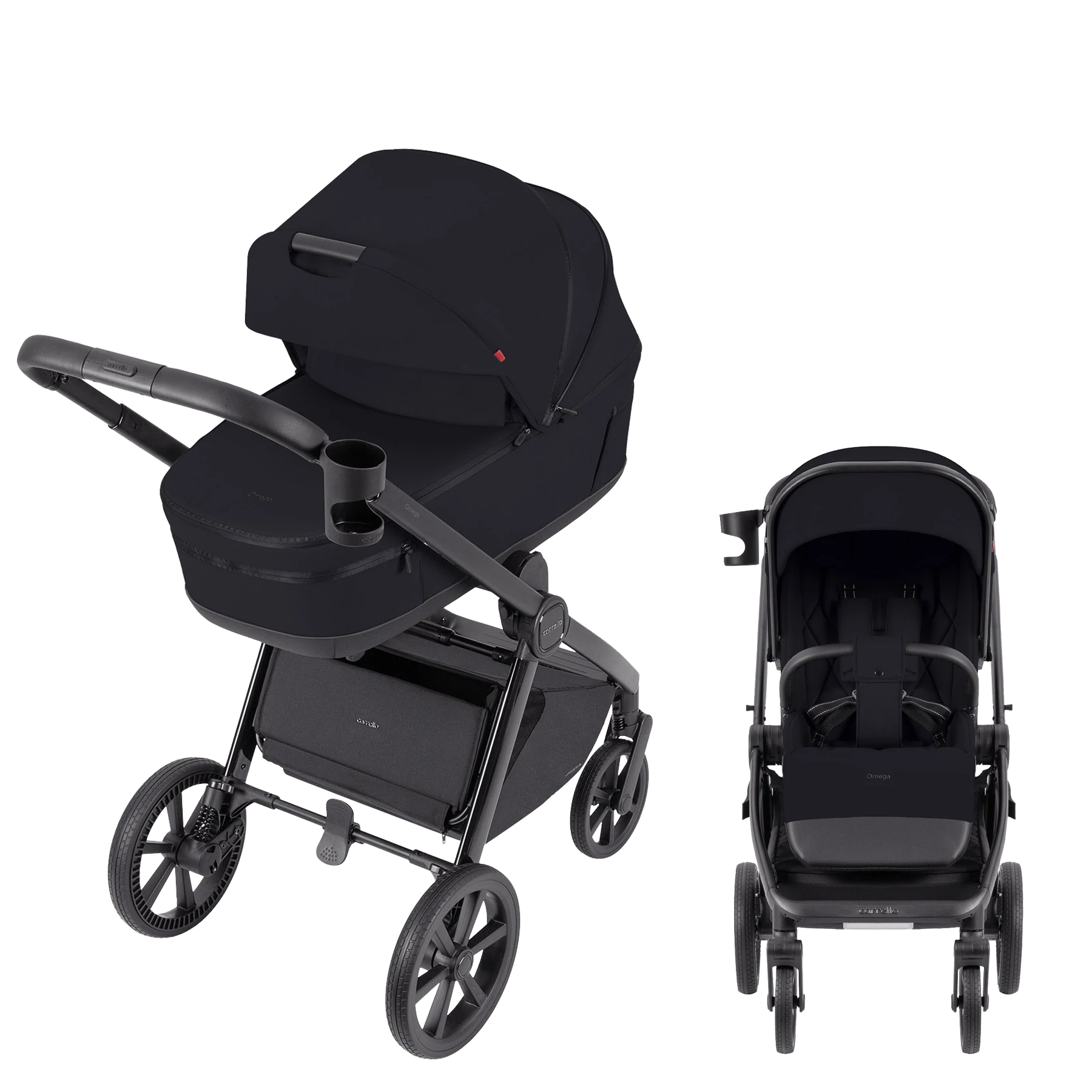 Carrello Omega Plus - 2w1 | Cosmo Black