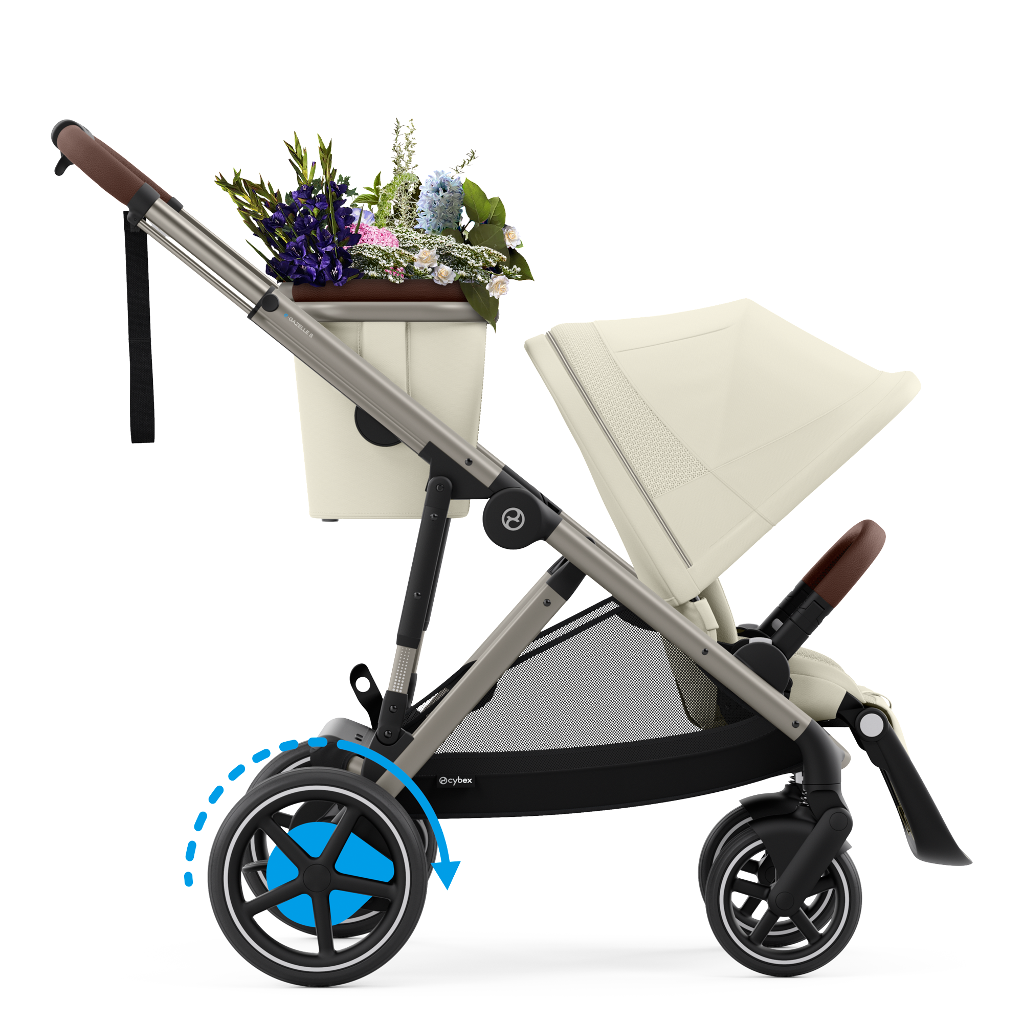 Cybex e-Gazelle S Duo | Seashell Beige Cybex e-Gazelle S Duo | Seashell Beige