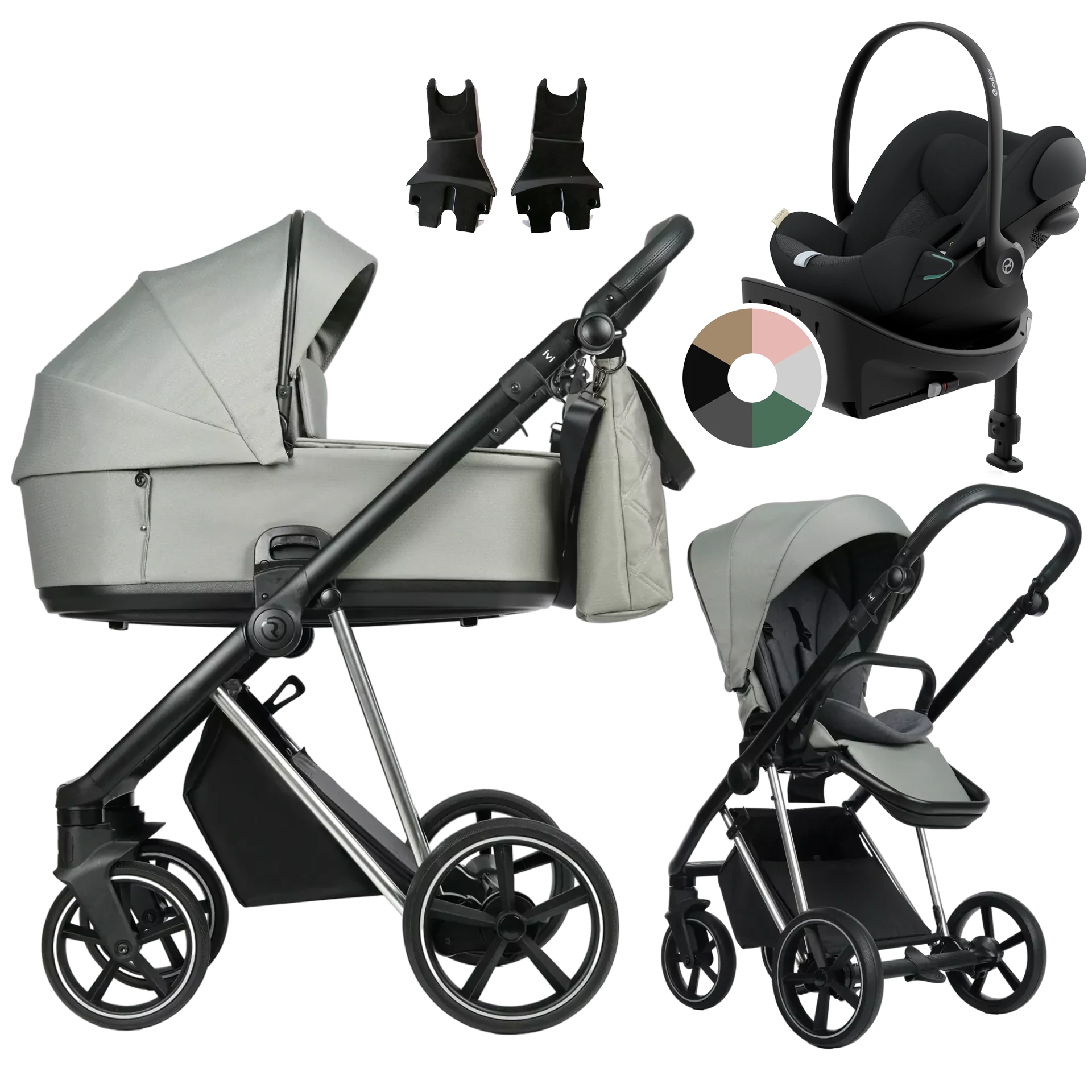 Roan Ivi 2.0 + Cybex Cloud G + baza G +GRATIS - 4w1 | Tea Leaf