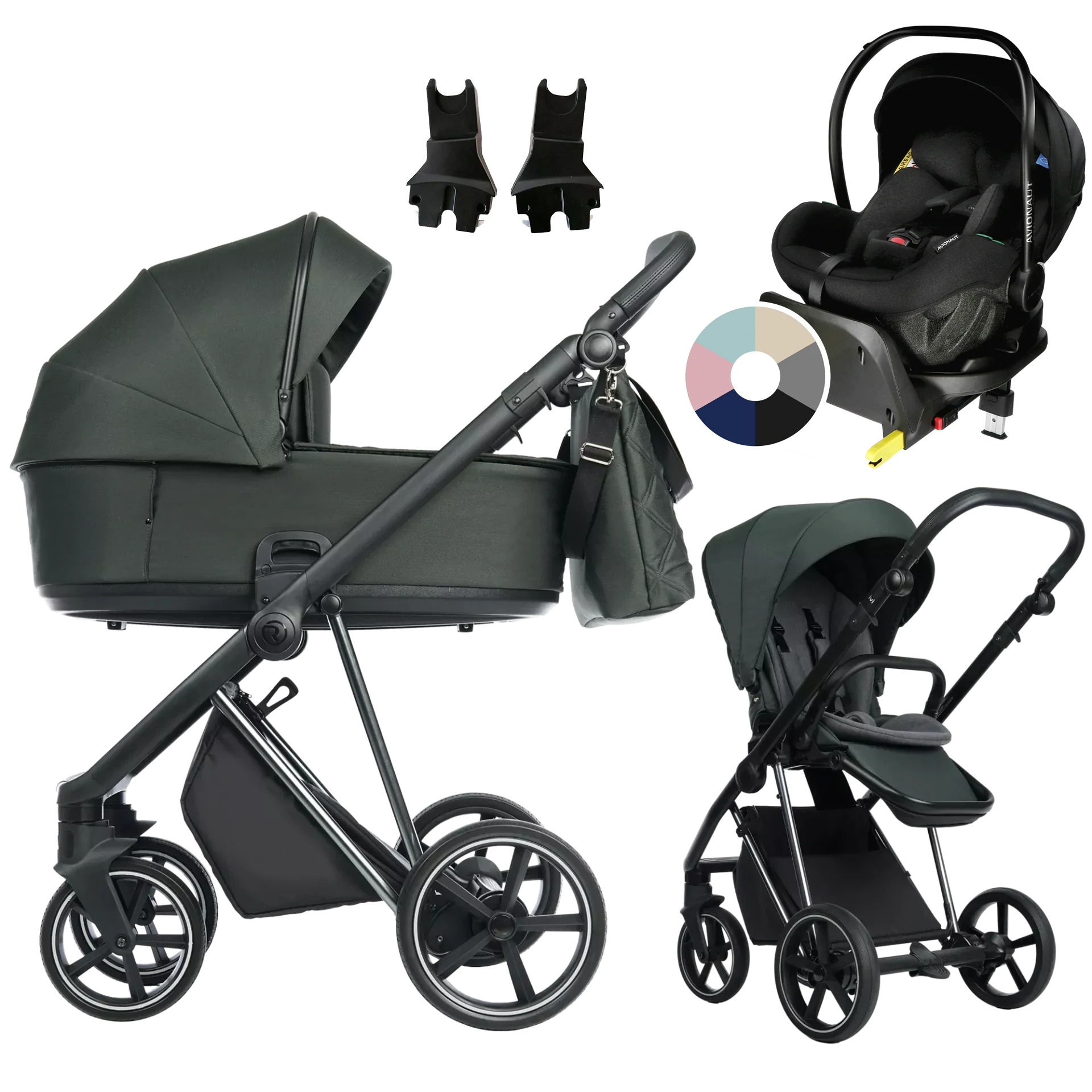 Roan Ivi 2.0 + Avionaut Pixel Pro 2.0 C + baza IQ Orbit +GRATIS - 4w1 | Black Forest