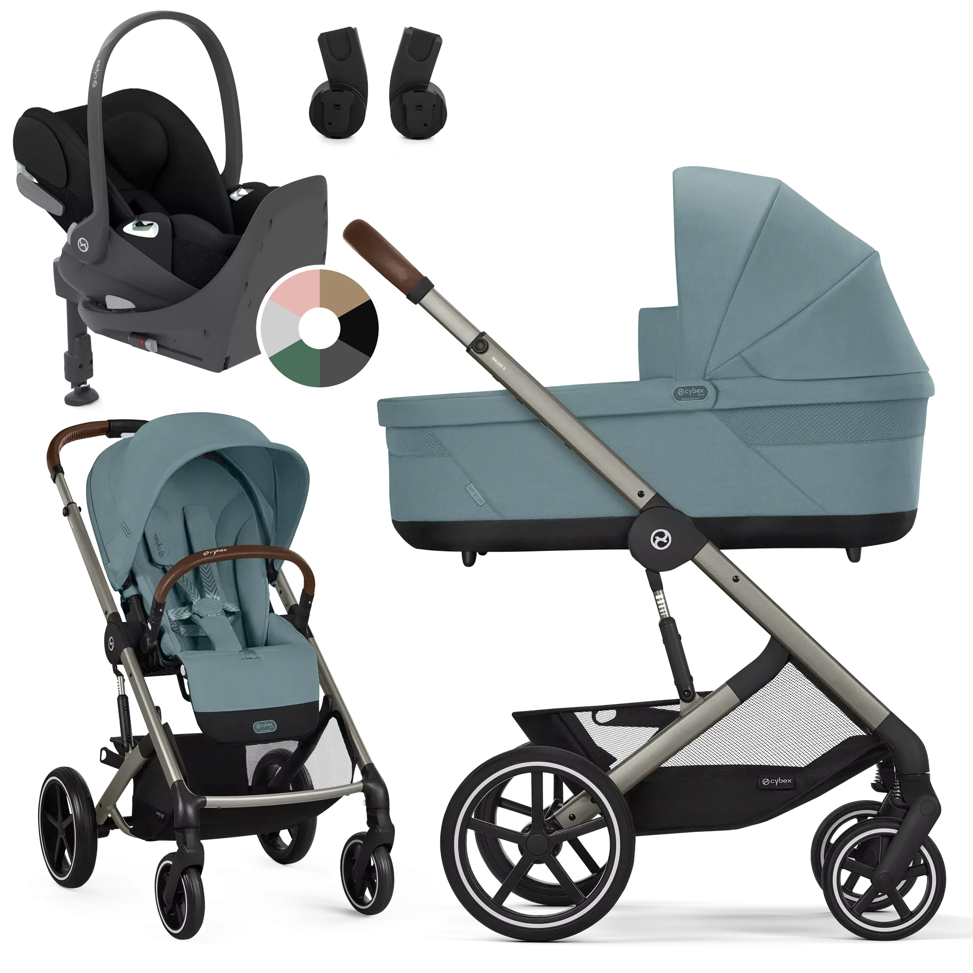 Cybex Balios S Lux + Cybex Cloud T i-Size + baza T - 4w1 | Stormy Blue
