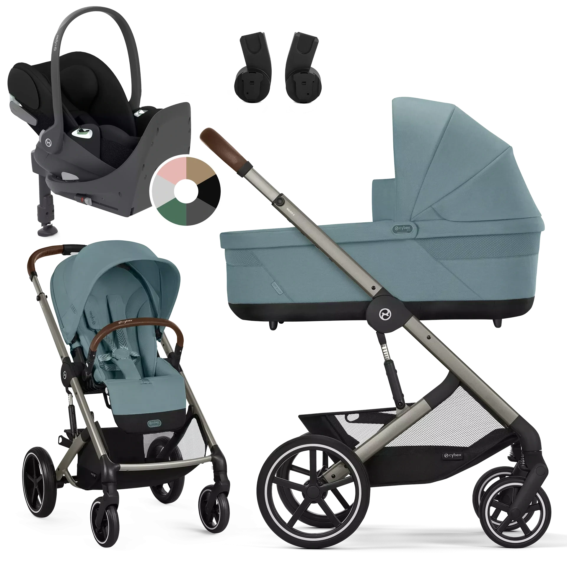 Cybex Balios S Lux + Cybex Cloud T i-Size + baza T - 4w1 | Stormy Blue
