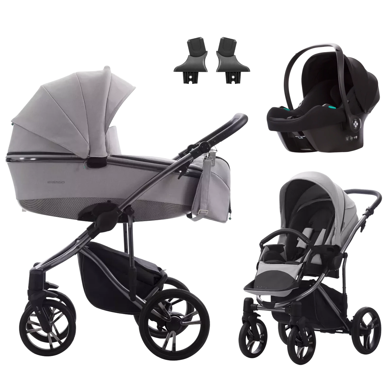 Bebetto Bresso Premium Class + Bebetto Cosmo 2.0 +GRATIS - 3w1 | Dark 100