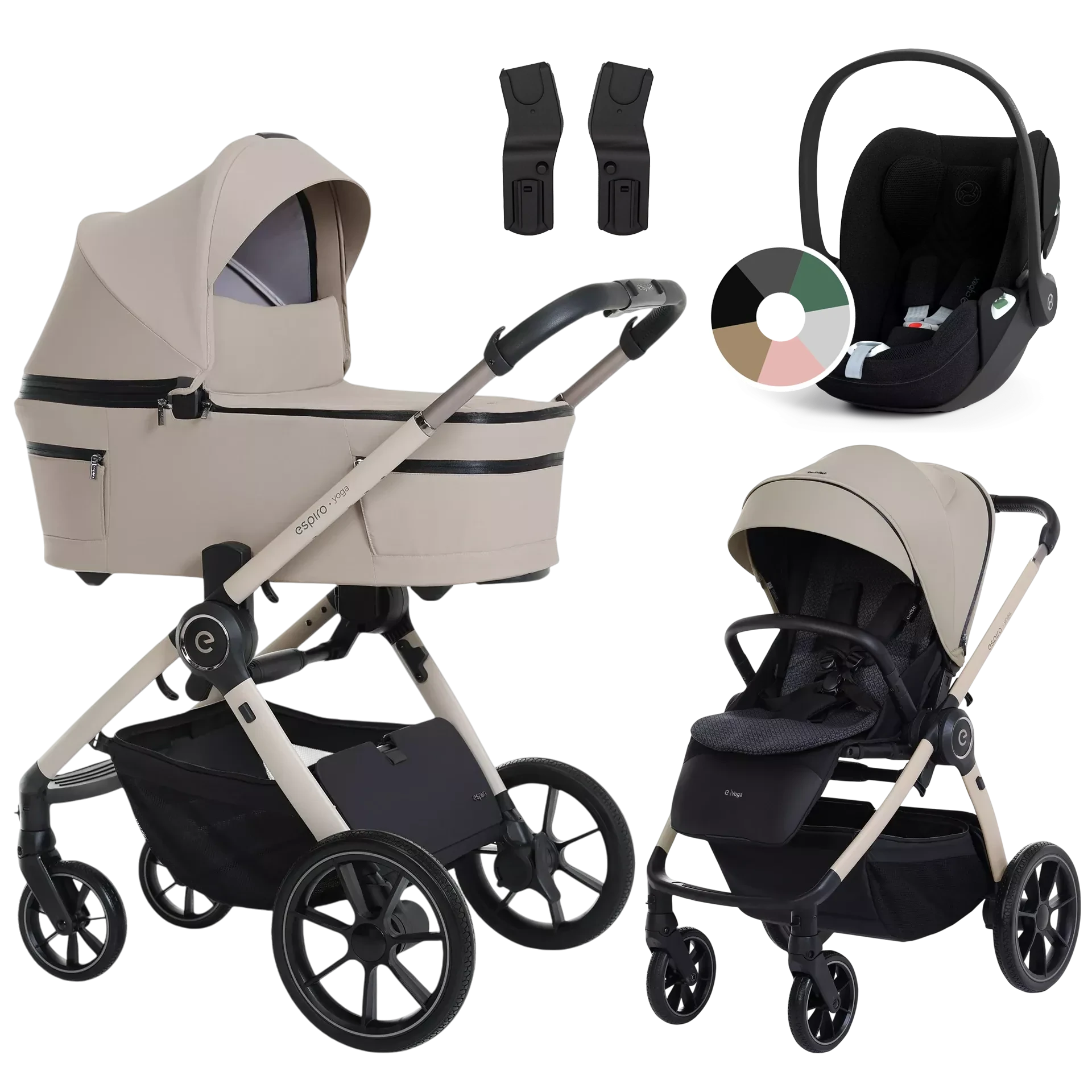 Espiro Yoga 2025 + Cybex Cloud T i-Size +GRATIS - wózek 3w1 | 119 Assana Lotos