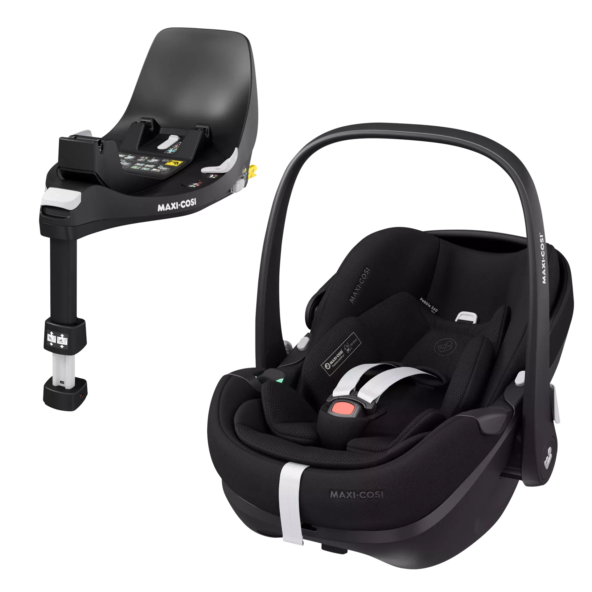 Maxi-Cosi Pebble 360 Pro2 + baza FamilyFix 360 Pro | Essential Black
