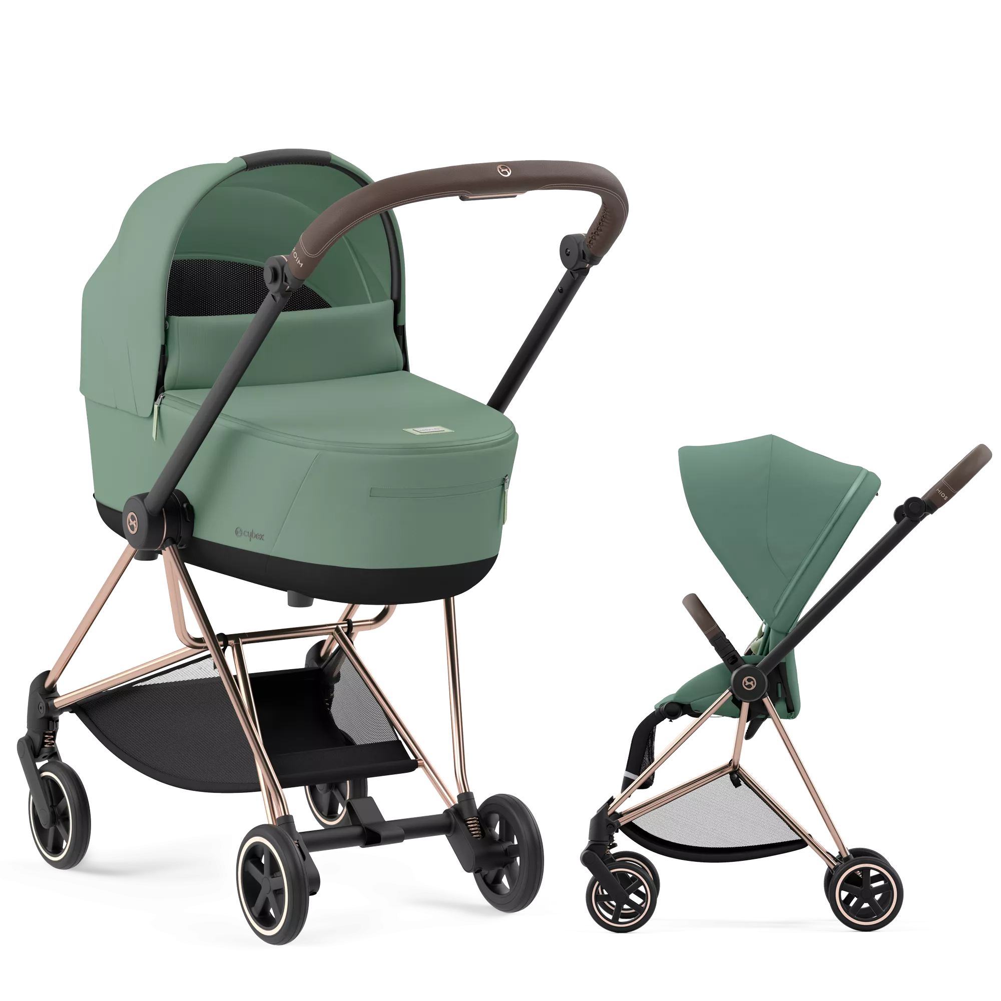 Cybex Mios 3.0 - 2w1 | Leaf Green (Rosegold Frame)