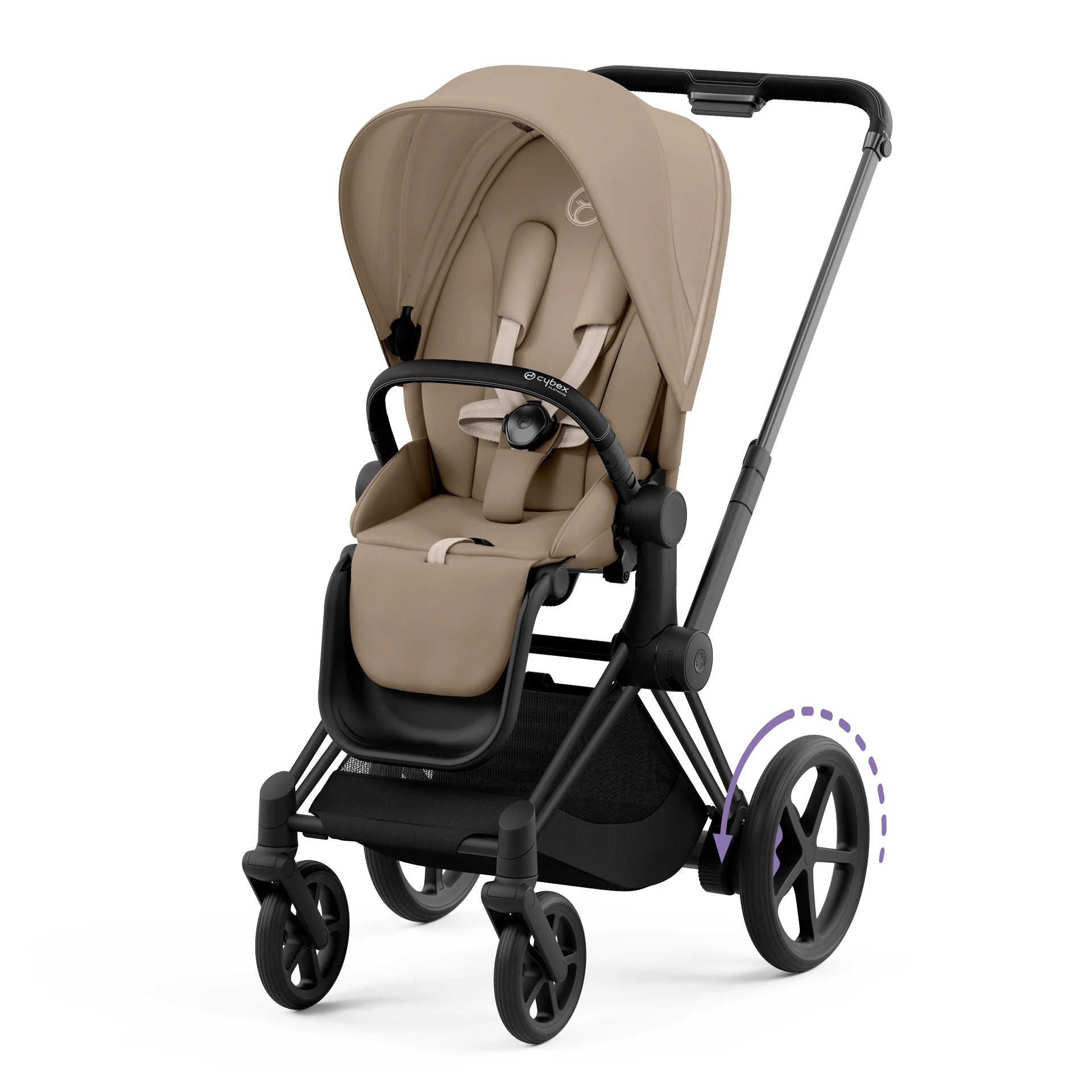 Cybex e-Priam 4.0 - 2w1 | Cozy Beige (Matt Black Frame) Cybex e-Priam 4.0 - 2w1 | Cozy Beige (Matt Black Frame)