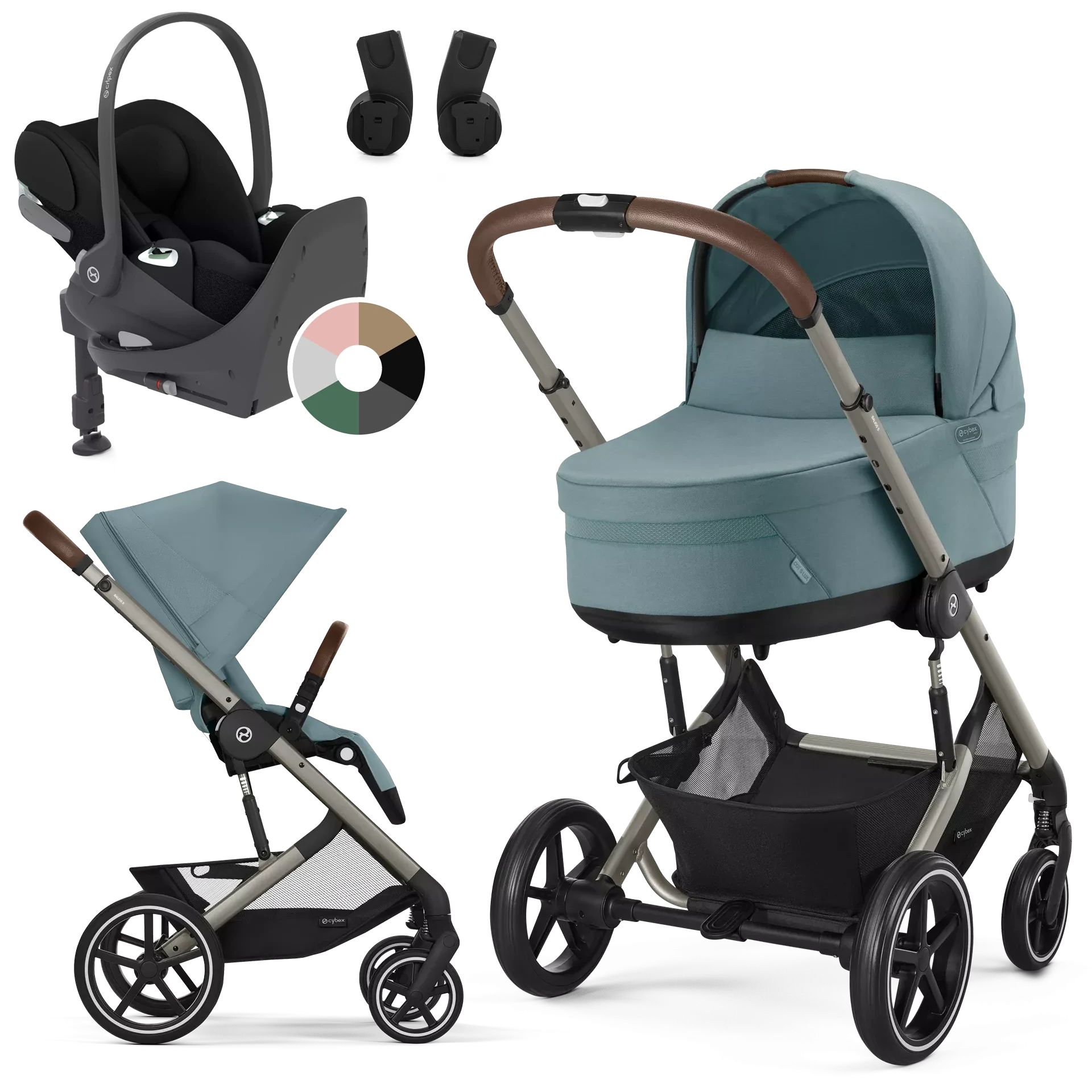 Cybex Balios S Lux + Cybex Cloud T i-Size + baza T - 4w1 | Stormy Blue