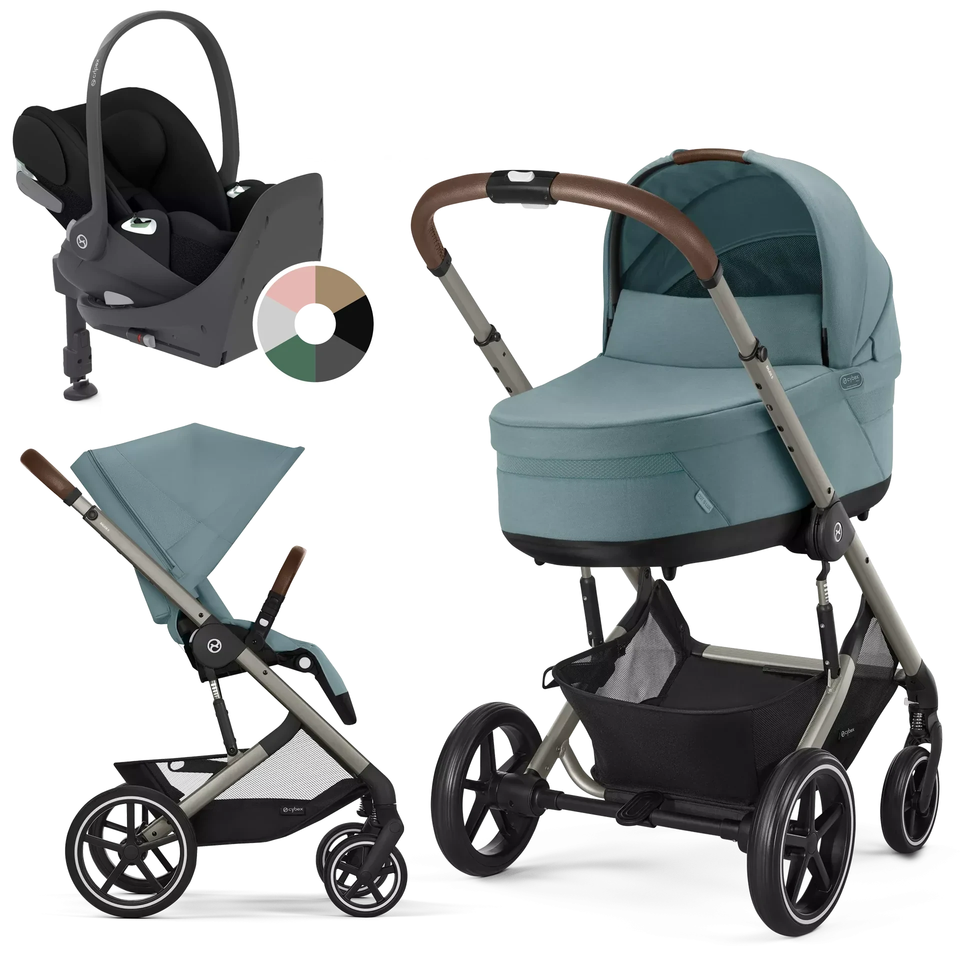 Cybex Balios S Lux + Cybex Cloud T i-Size + baza T - 4w1 | Stormy Blue