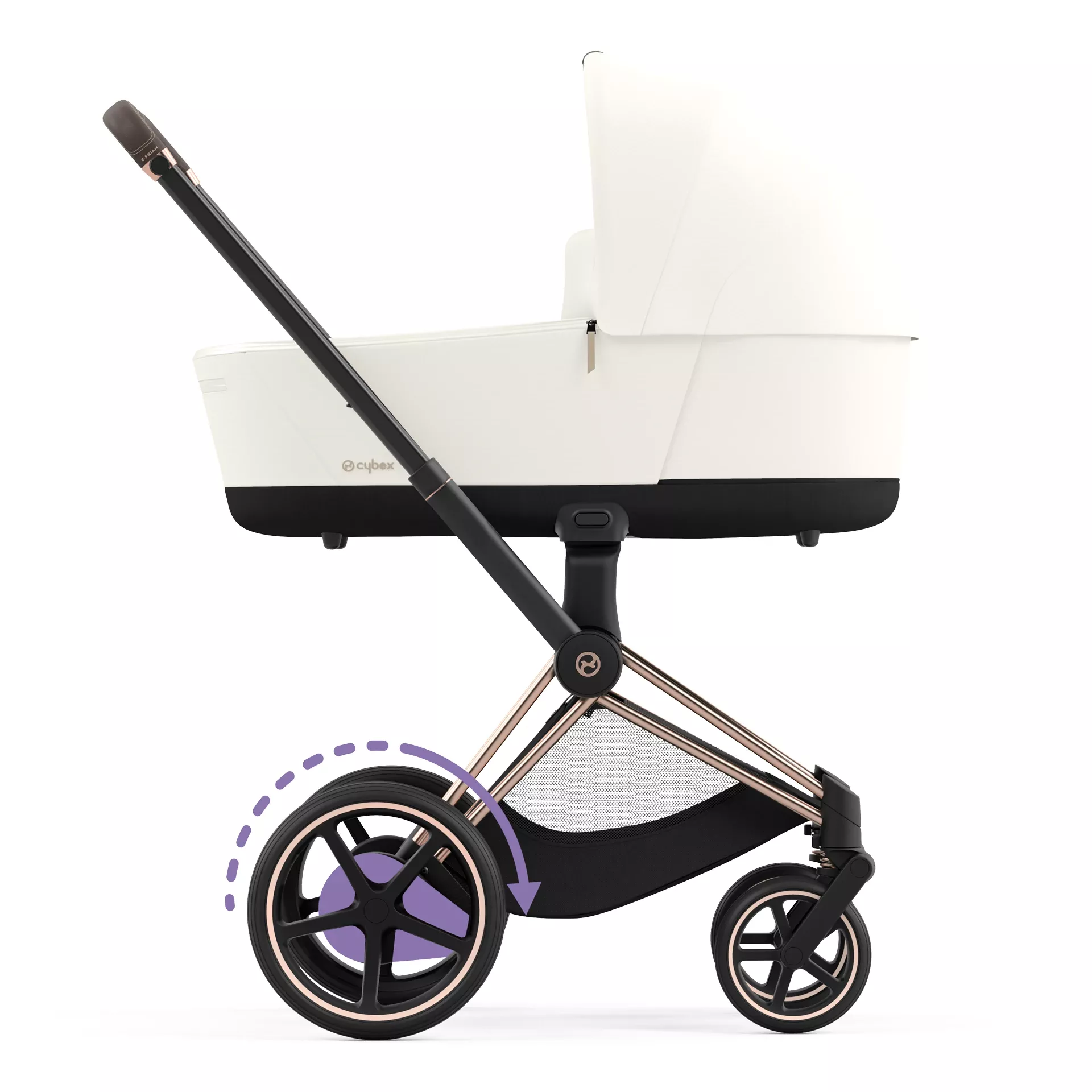 Cybex e-Priam 4.0 - 2w1 | Off White (Rosegold Frame)
