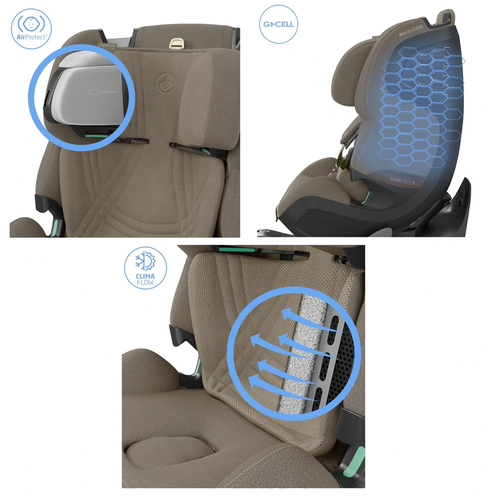 Maxi-Cosi Pearl XL Slide Pro | Authentic Truffle
