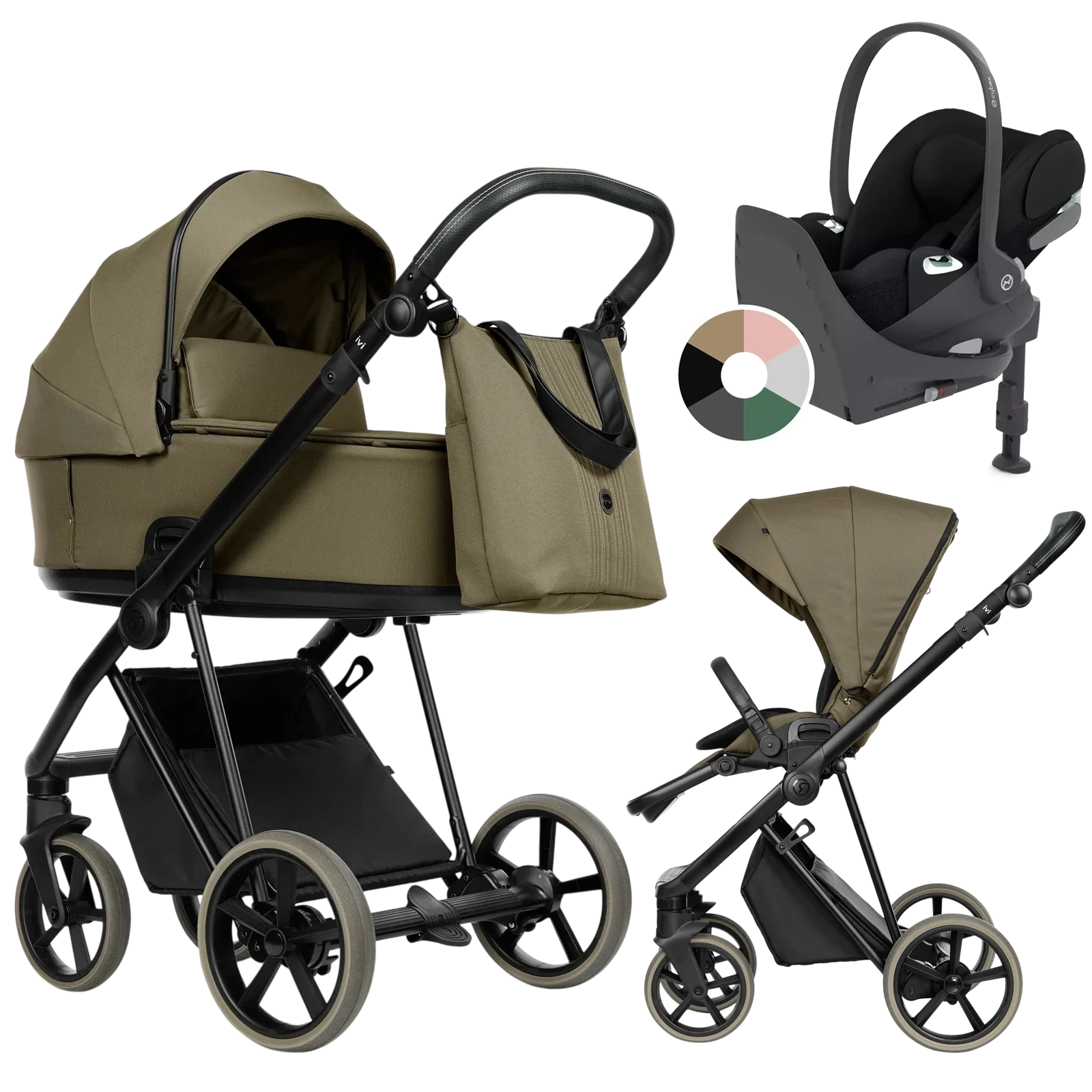 Roan Ivi 2.0 Vintage + Cybex Cloud T + baza T + GRATIS - 4w1 | Gold Mood