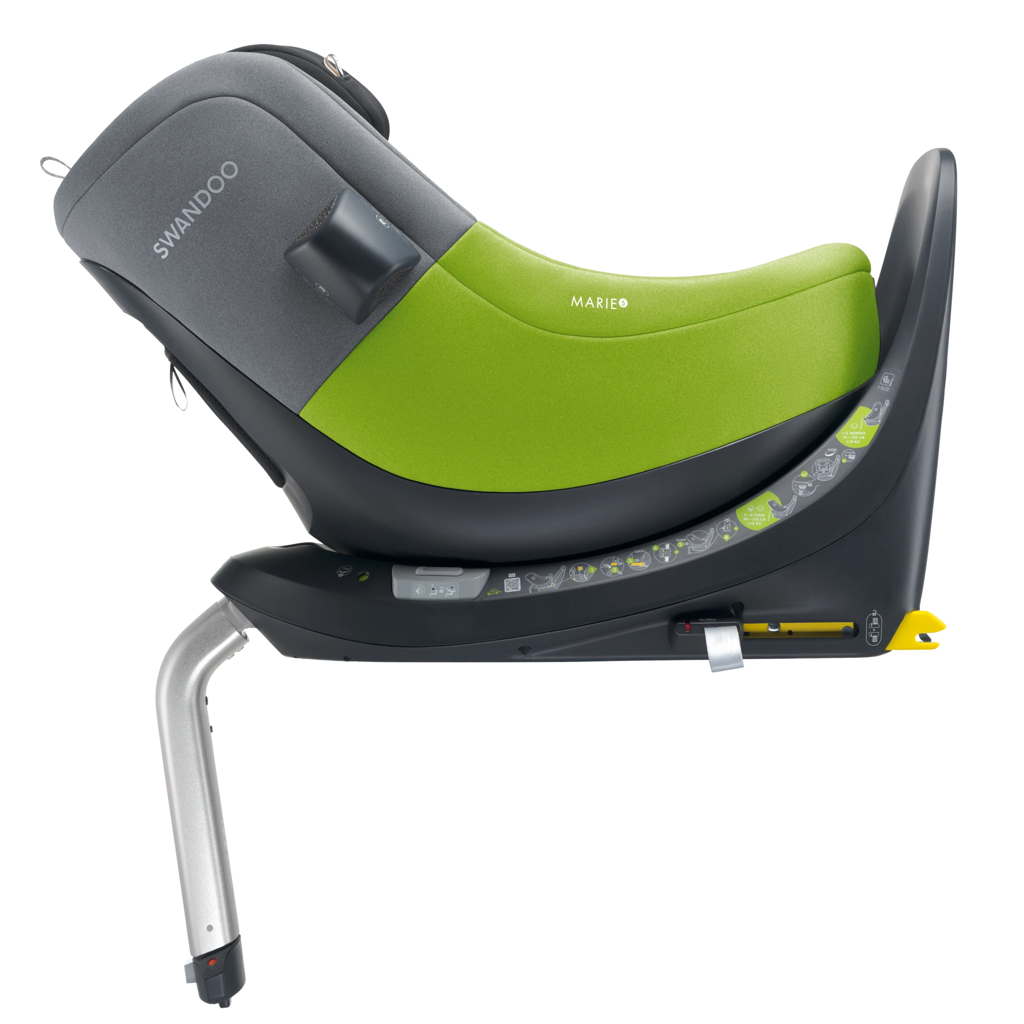 Swandoo Marie 5 i-Size | Lime & Sesame Grey Swandoo Marie 5 i-Size | Lime & Sesame Grey