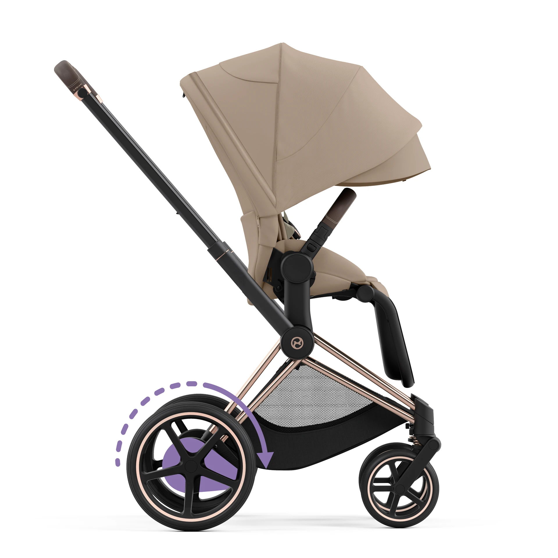 Cybex e-Priam 4.0 - 2w1 | Cozy Beige (Rosegold Frame) Cybex e-Priam 4.0 - 2w1 | Cozy Beige (Rosegold Frame)