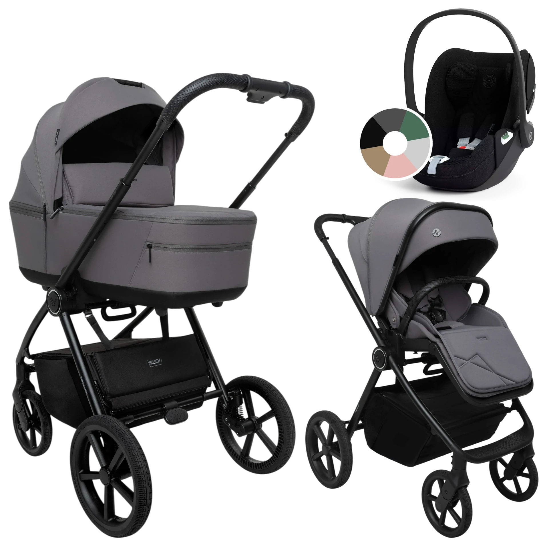 Muuvo One + Cybex Cloud T i-Size +GRATIS - 3w1 | Gris