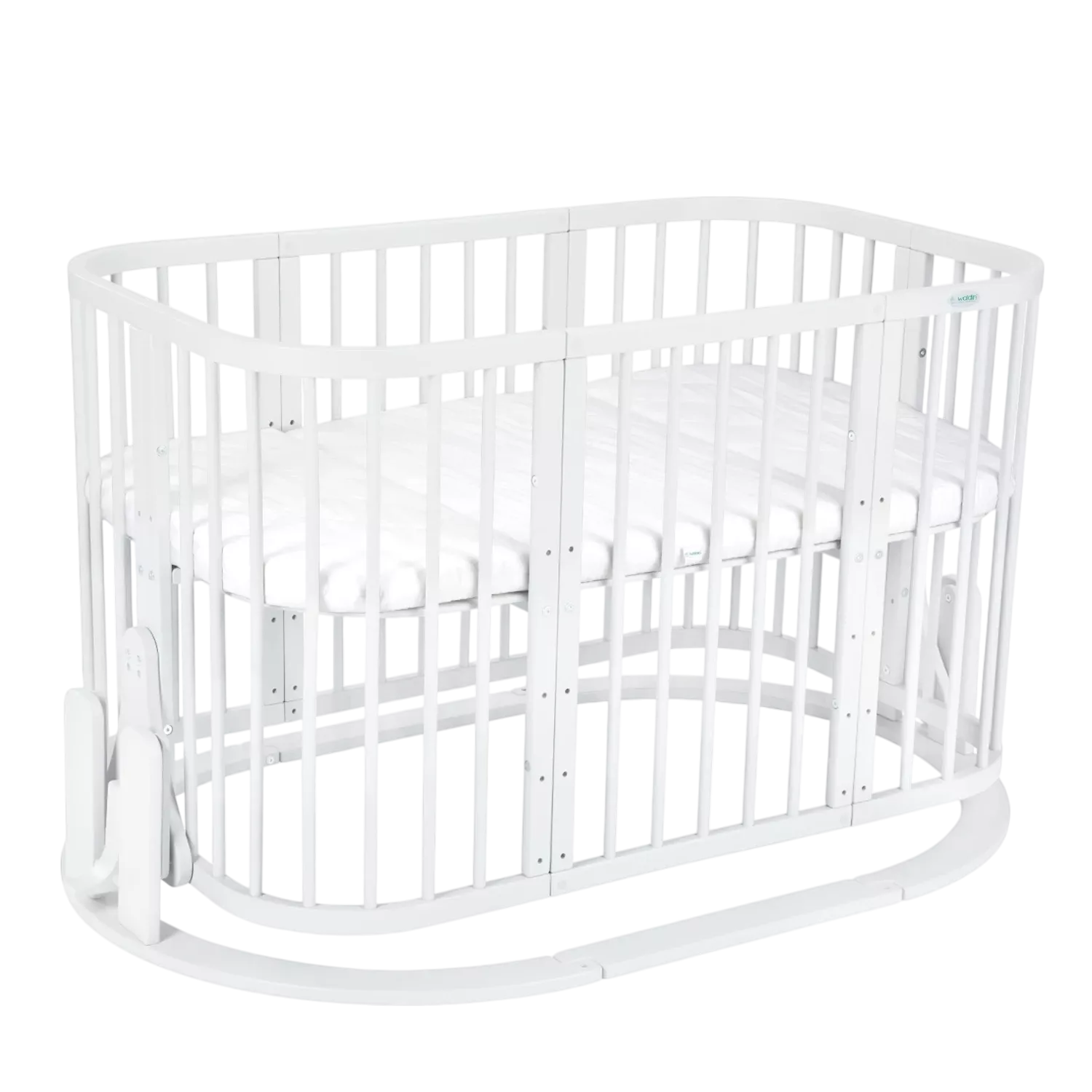Kołyska Waldin do łóżeczka 7w1 | White