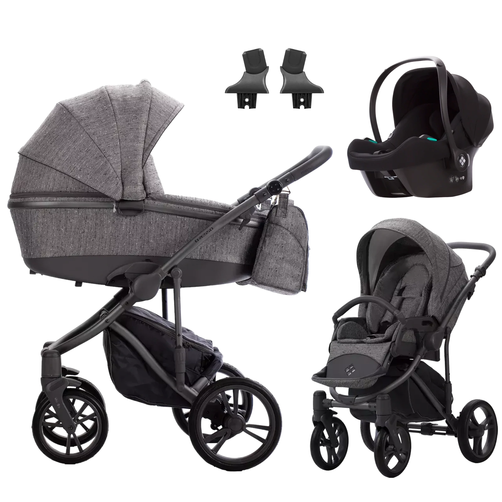 Bebetto Bresso + Bebetto Cosmo 2.0 +GRATIS - 3w1 | Grey 01