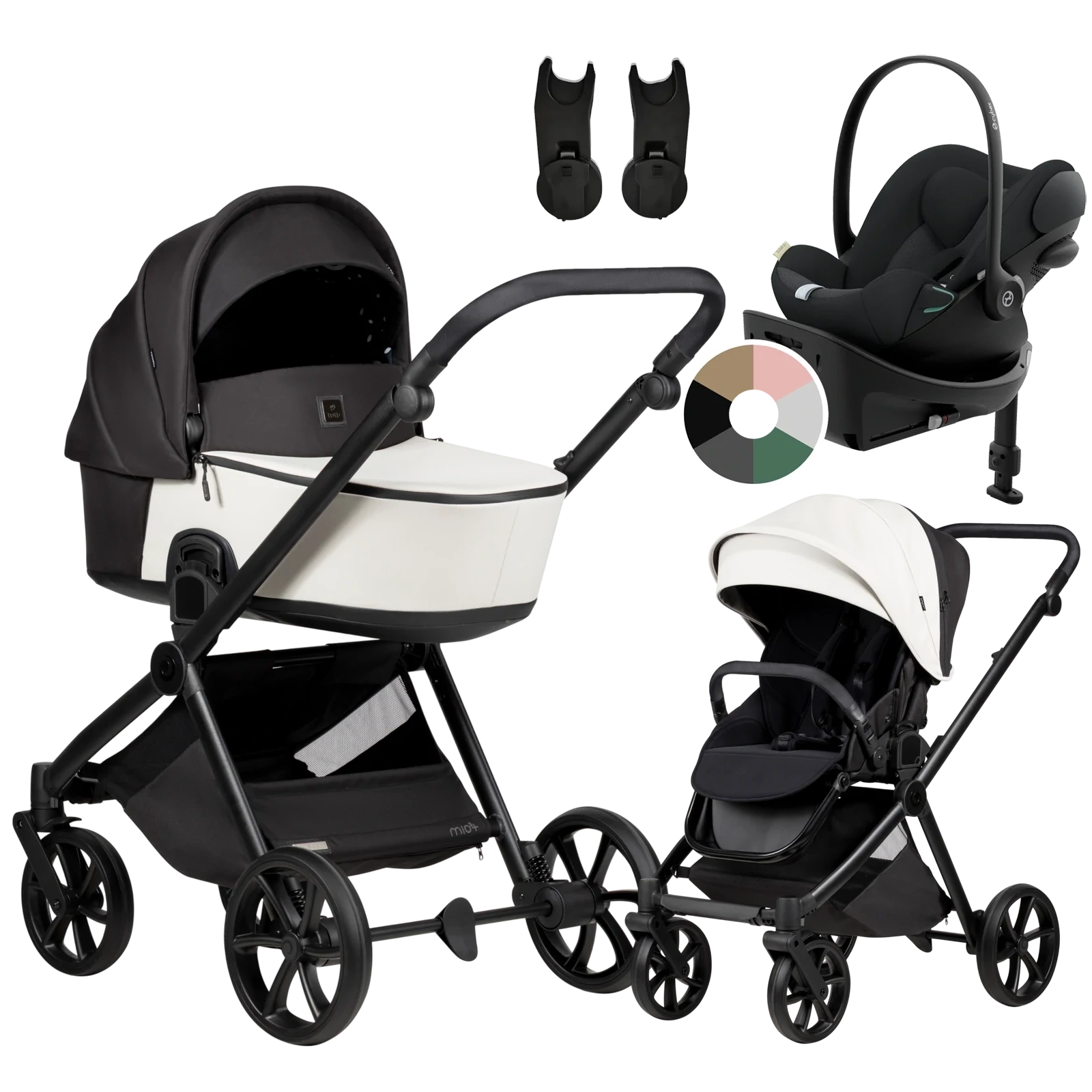 Tutis Mio 3 Plus + Cybex Cloud G3 + baza G3 + GRATIS - 4w1 | 200 Silver Grey