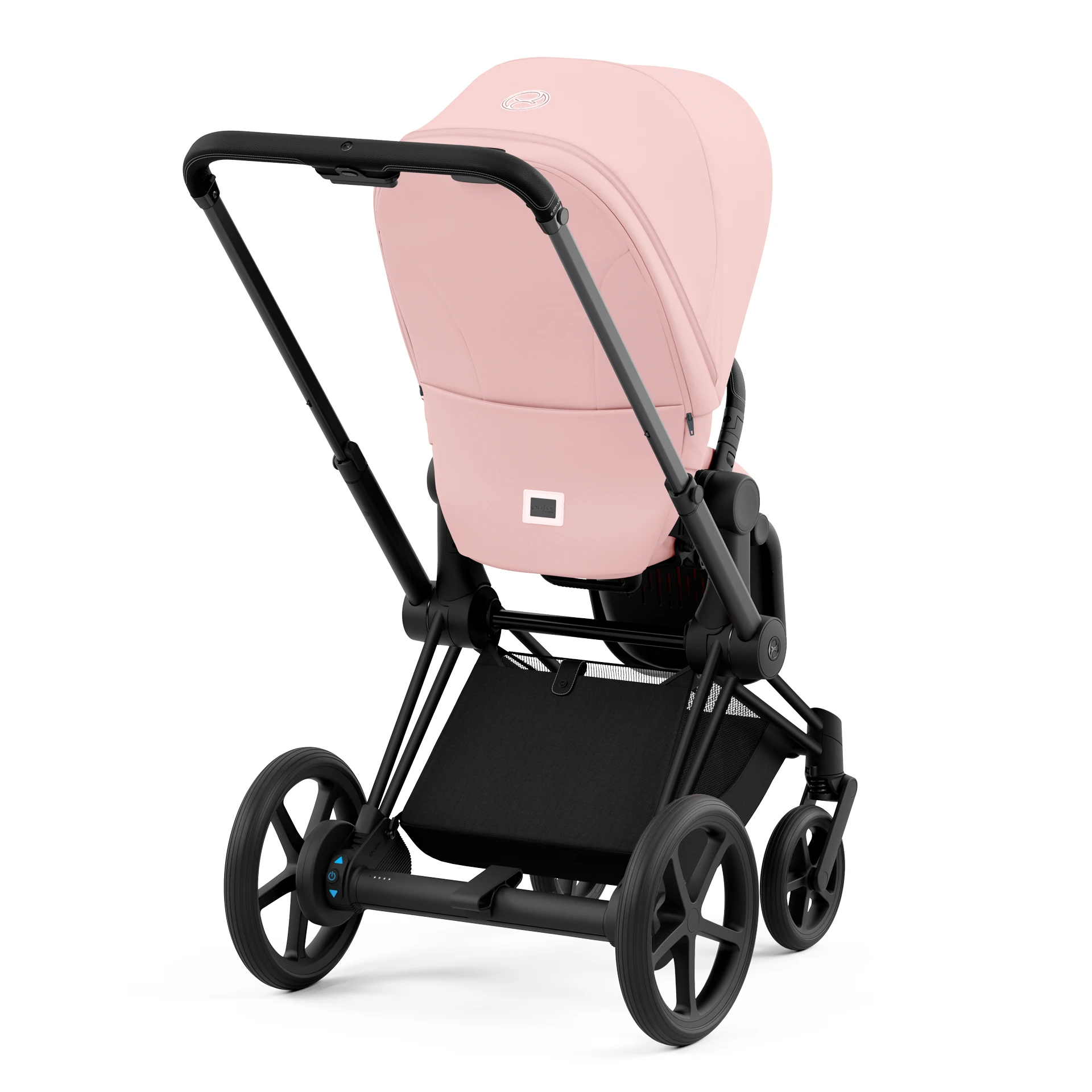 Cybex e-Priam 4.0 - 2w1 | Peach Pink (Matt Black Frame) Cybex e-Priam 4.0 - 2w1 | Peach Pink (Matt Black Frame)