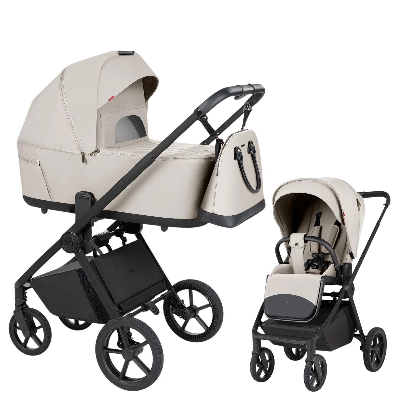 Carrello Ultra F + GRATIS - wózek 2w1 | Milk Grey