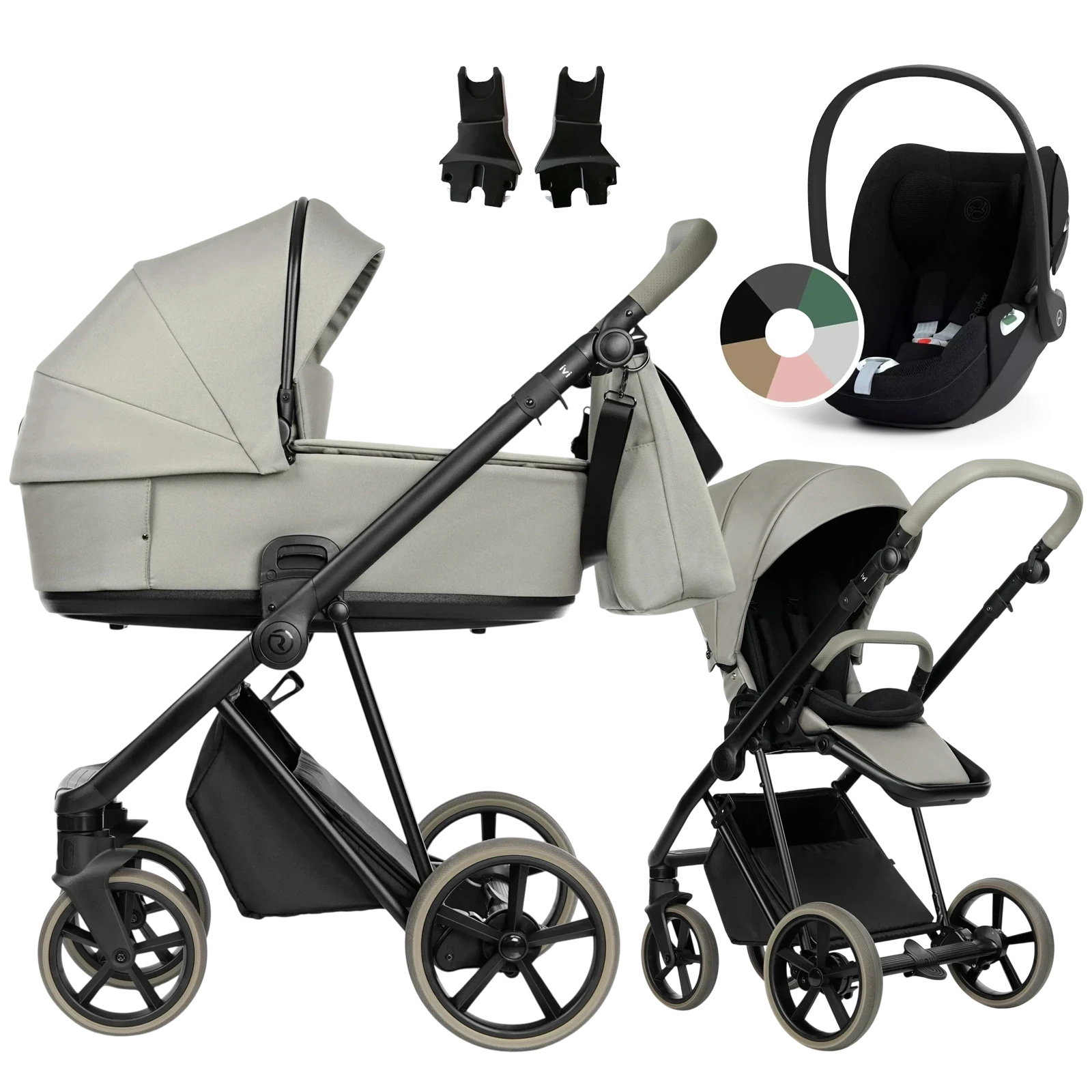 Roan Ivi 2.0 Vintage + Cybex Cloud T i-Size +GRATIS - 3w1 | Luxe Grey