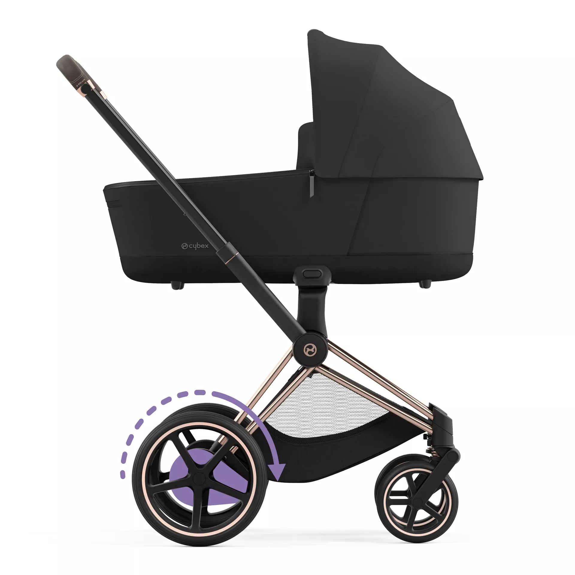 Cybex e-Priam 4.0 - 2w1 | Sepia Black (Rosegold Frame) Cybex e-Priam 4.0 - 2w1 | Sepia Black (Rosegold Frame)