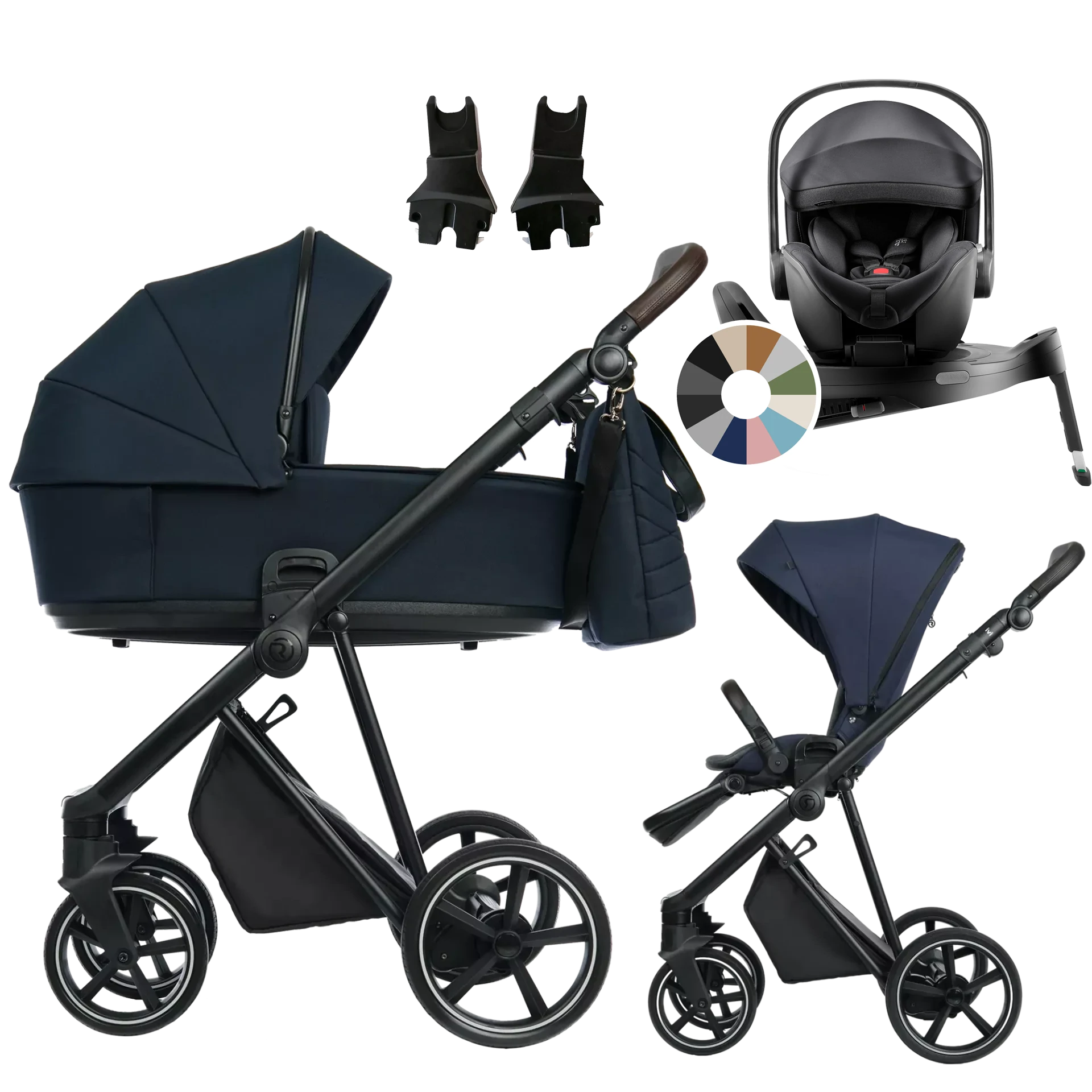 Roan Ivi 2.0 + Britax Römer Baby-Safe Pro + baza Vario 5Z +GRATIS - 4w1 | Mystic Blue