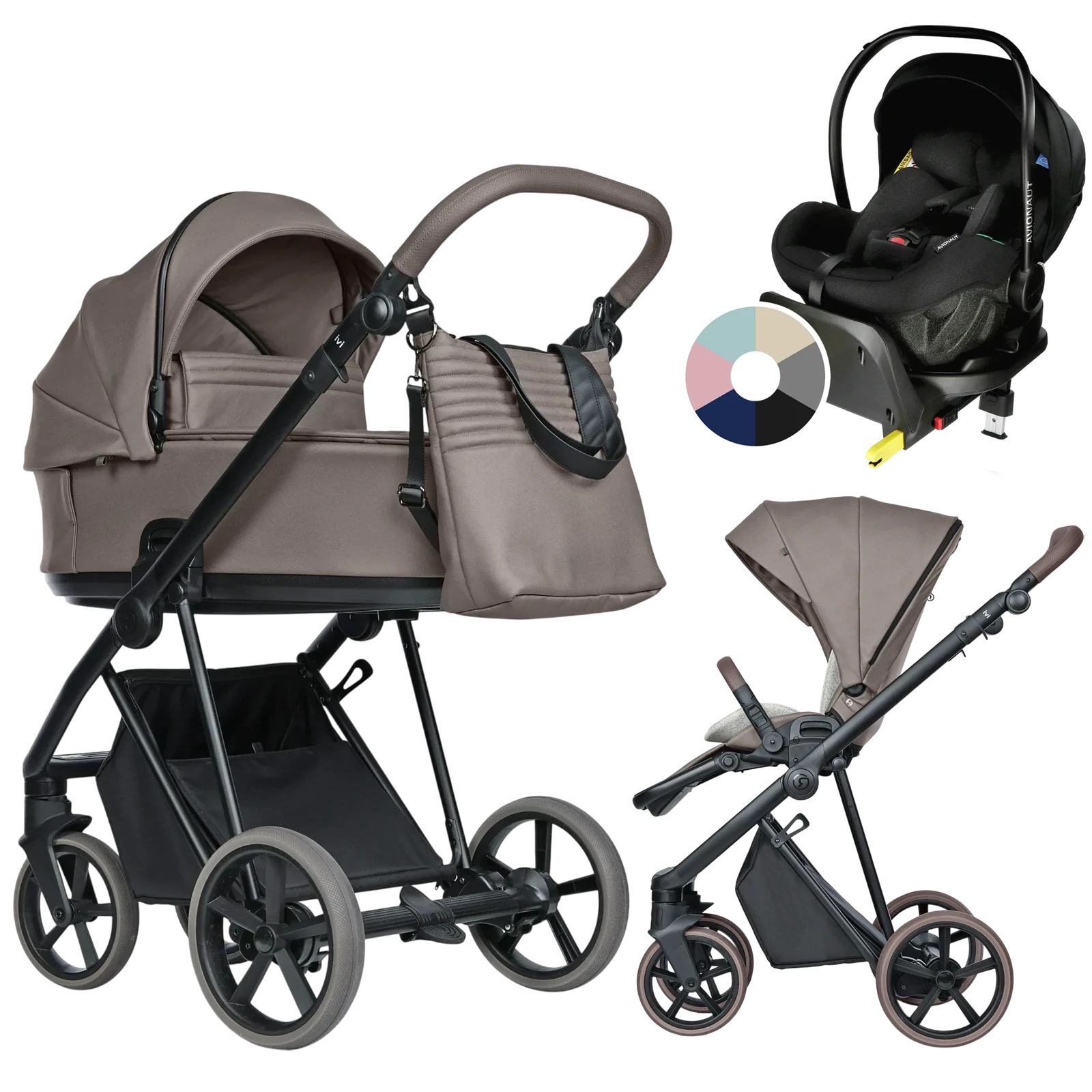 Roan Ivi 2.0 Vintage + Avionaut Pixel Pro 2.0 C + baza IQ Orbit + GRATIS - 4w1 | Raisin Rum